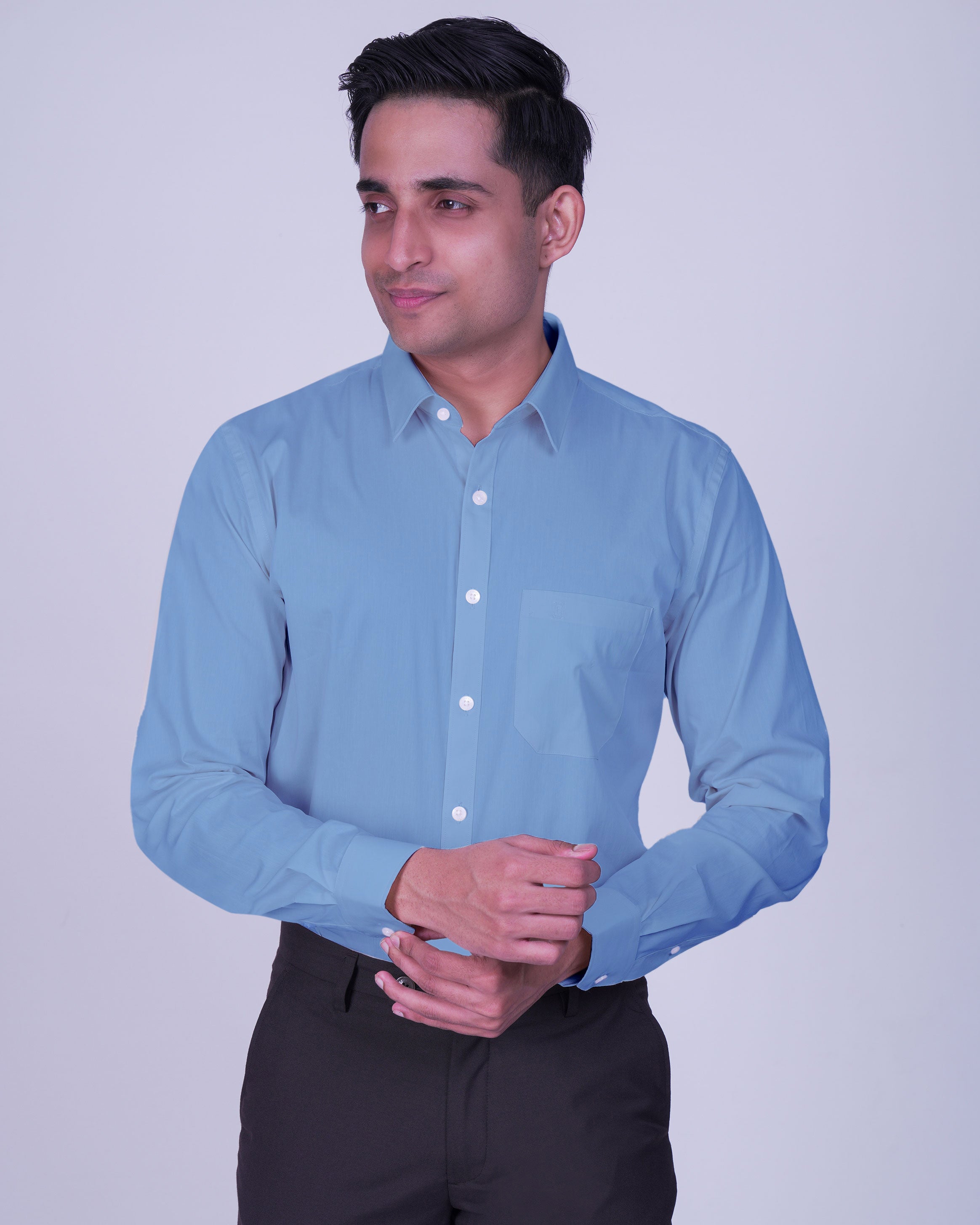 Emerald Corporate Plain Slim Fit-Persian Jewel