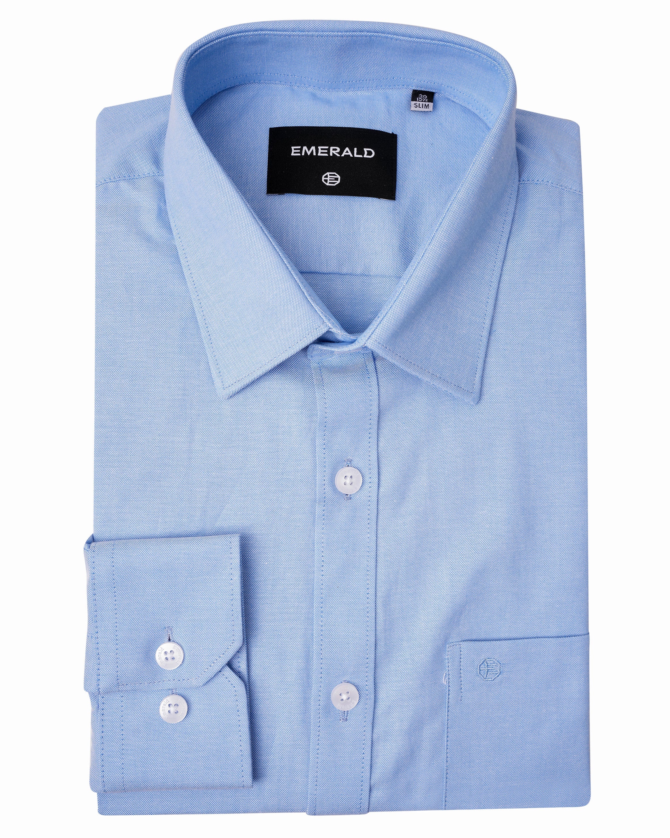Emerald Formal Plain Slim Fit - Blue