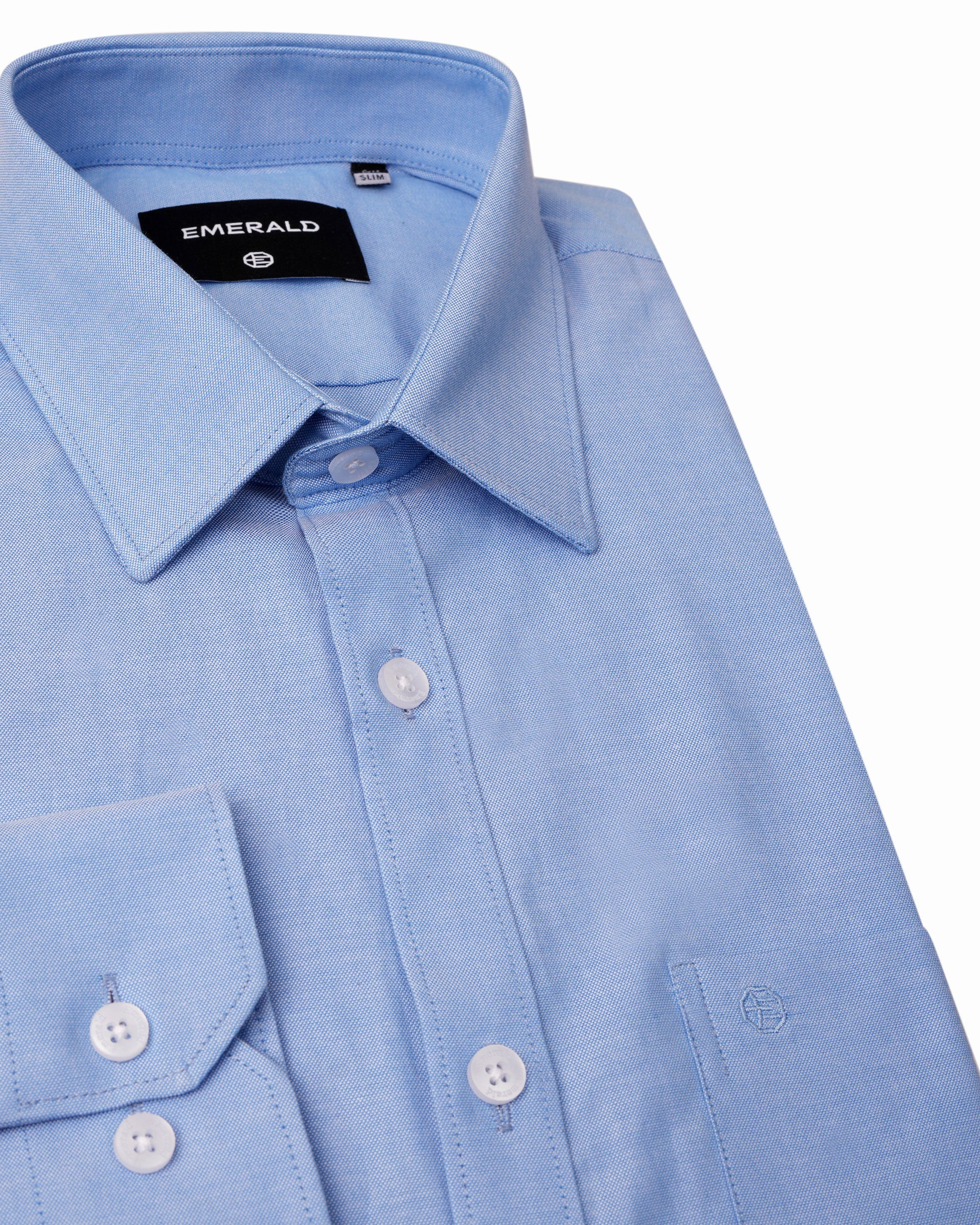 Emerald Formal Plain Slim Fit - Blue