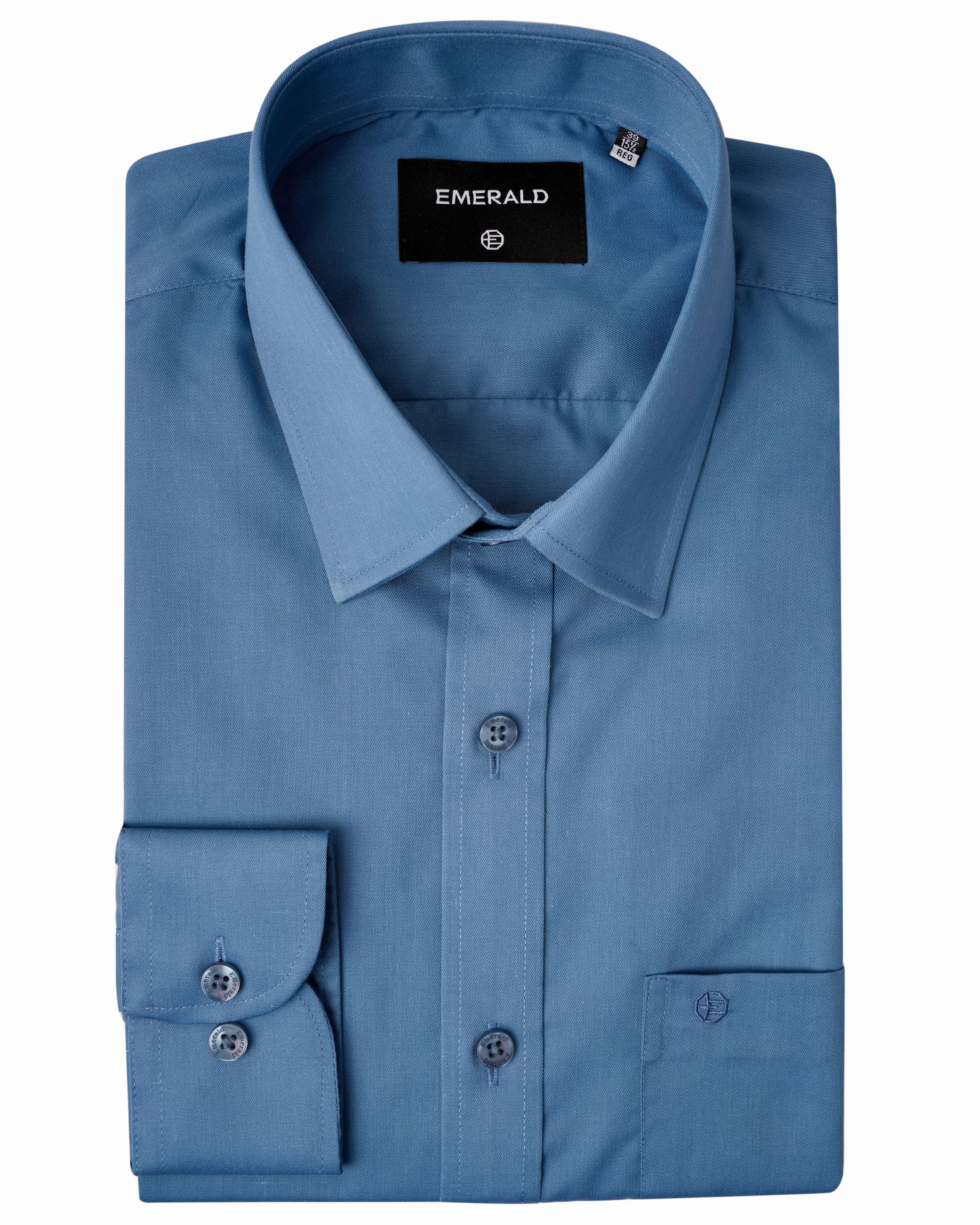 Emerald Formal Plain Regular Fit - Blue Heaven