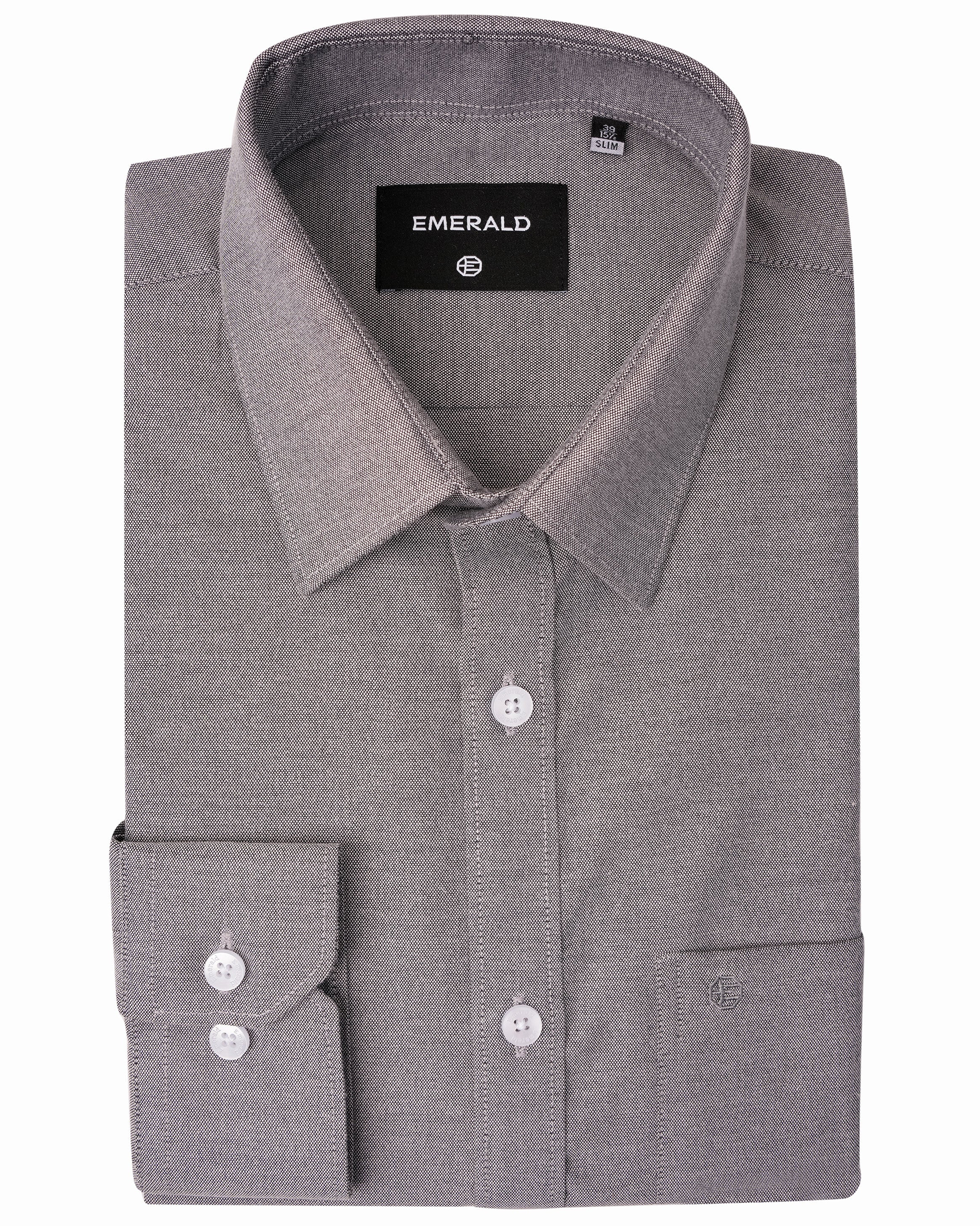 Emerald Formal Plain Slim Fit - Castor Grey