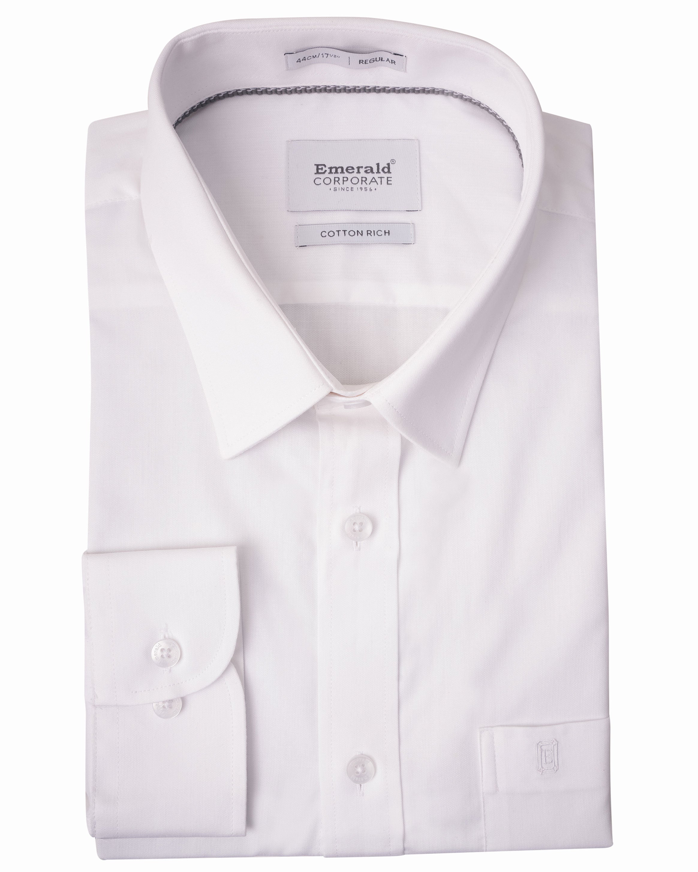 Emerald Corporate Dobby Regular Fit - Vapous Gray