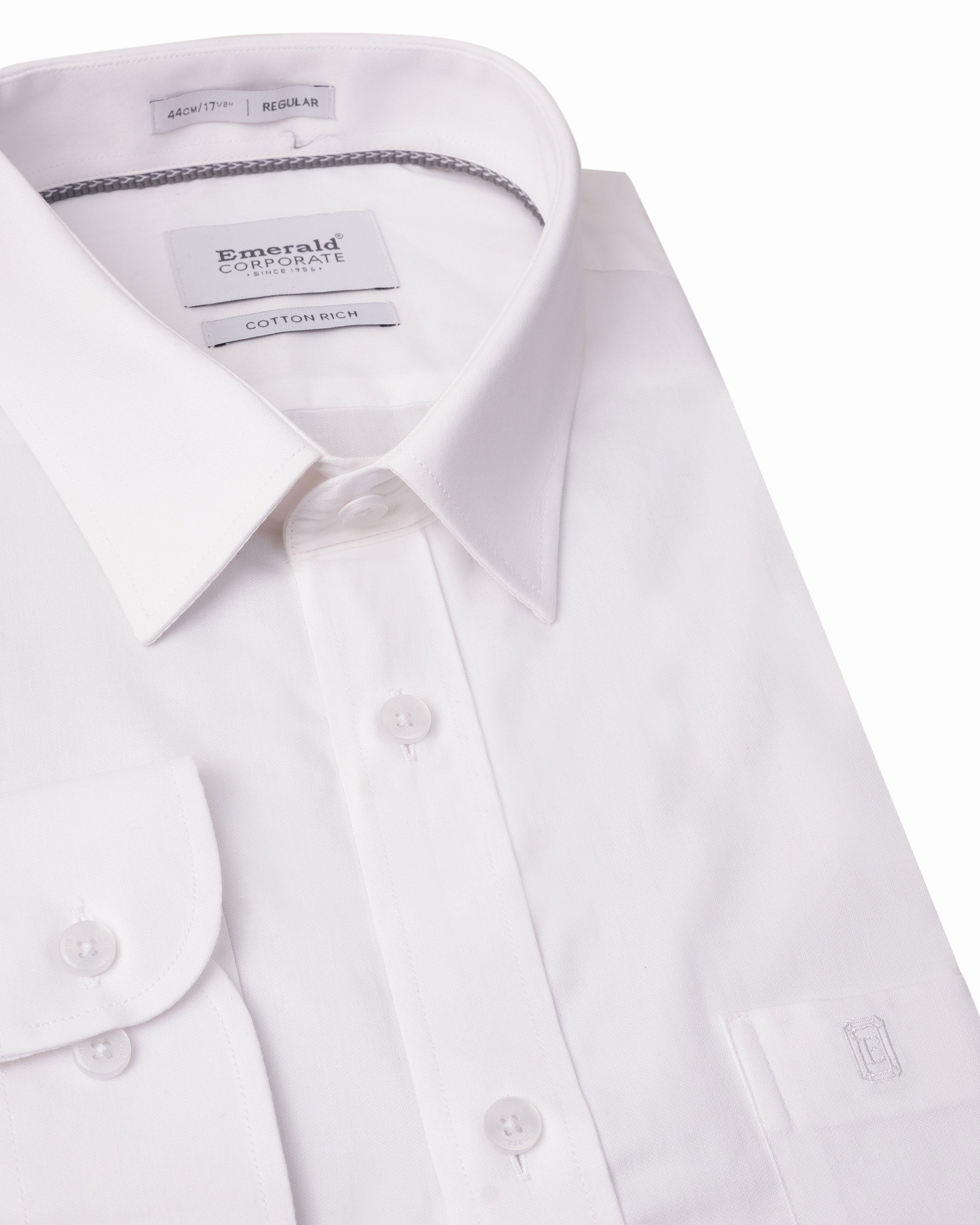Emerald Corporate Dobby Regular Fit - Vapous Gray