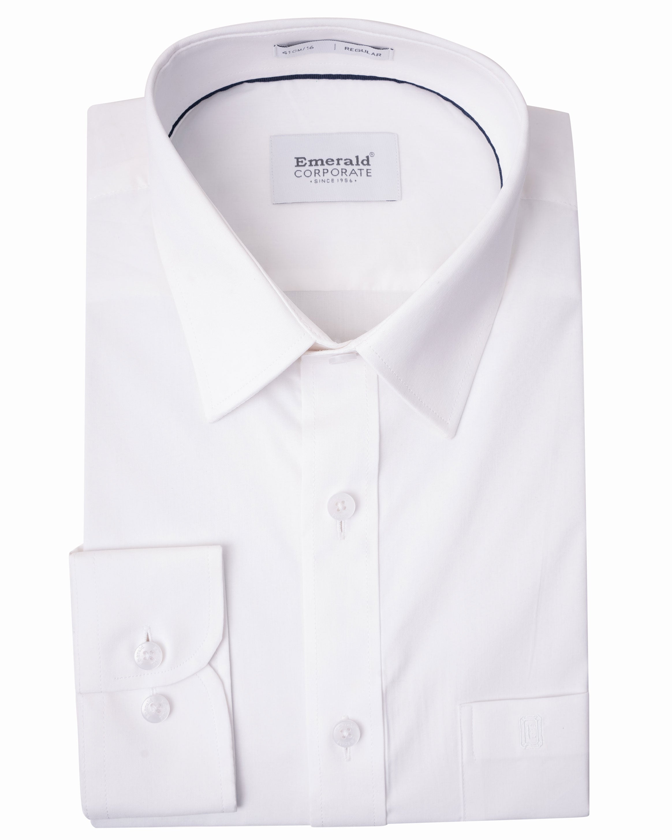 Emerald Corporate Plain Regular Fit - Egret