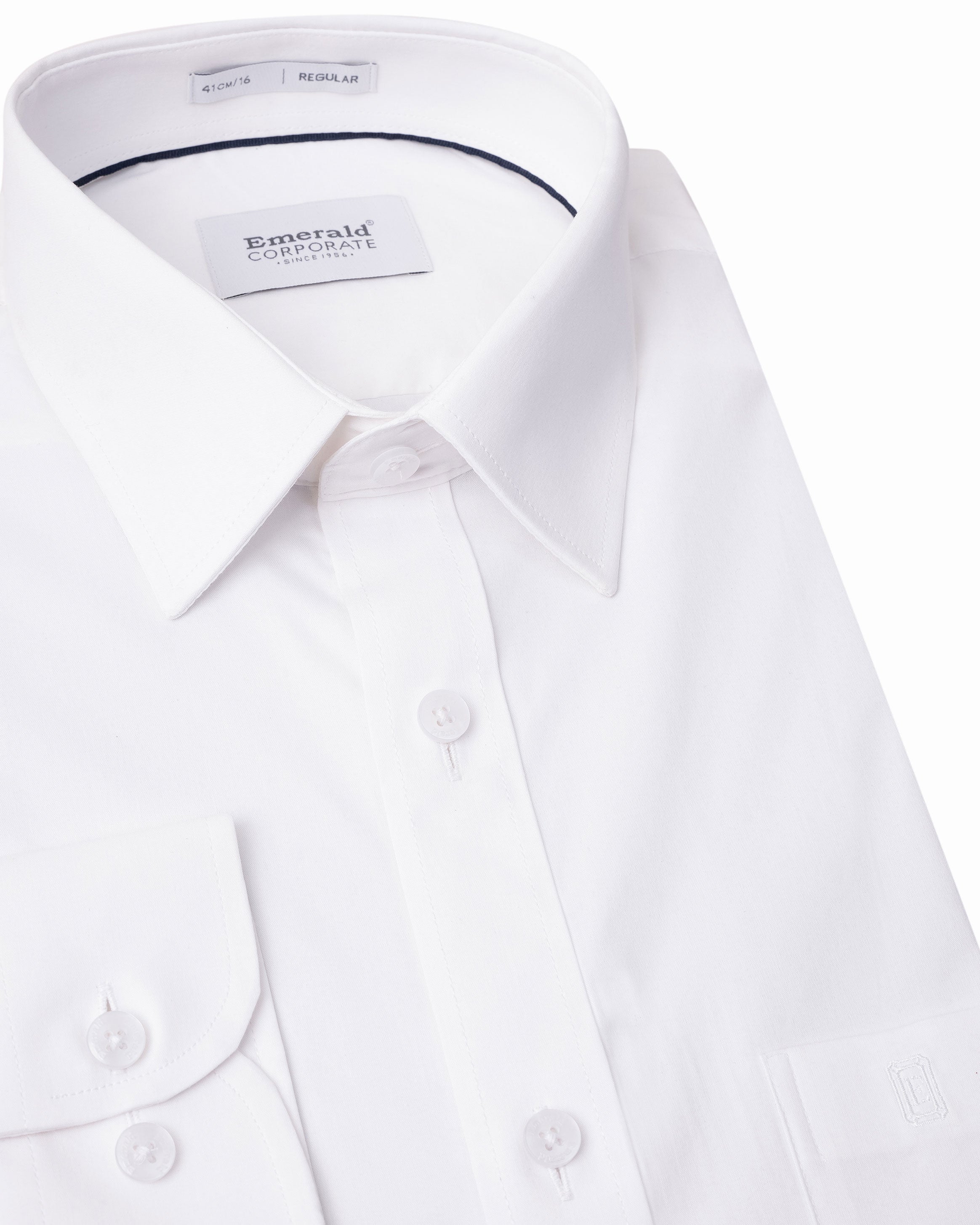 Emerald Corporate Plain Regular Fit - Egret