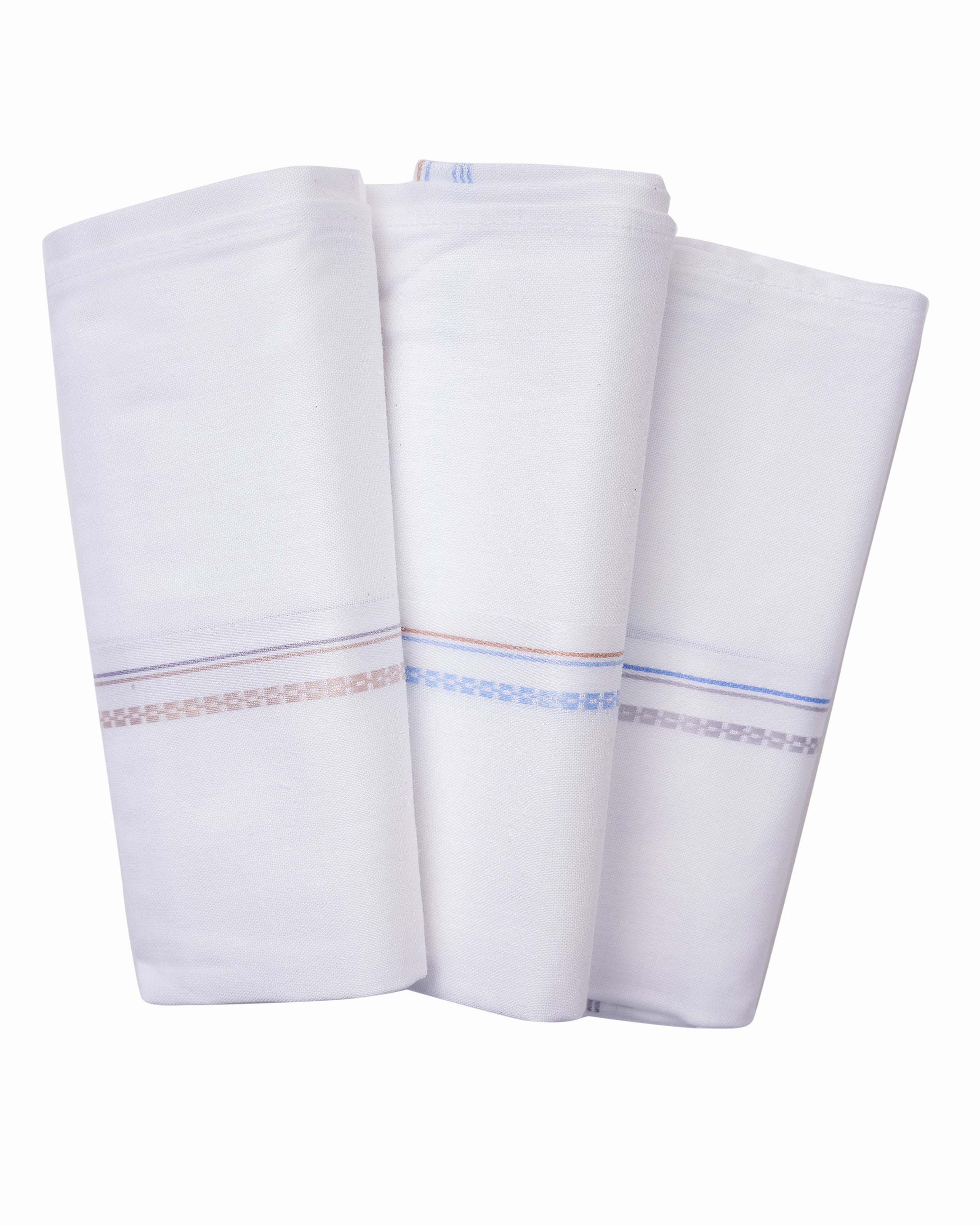 Emerald Handkerchieves - White 3pcs