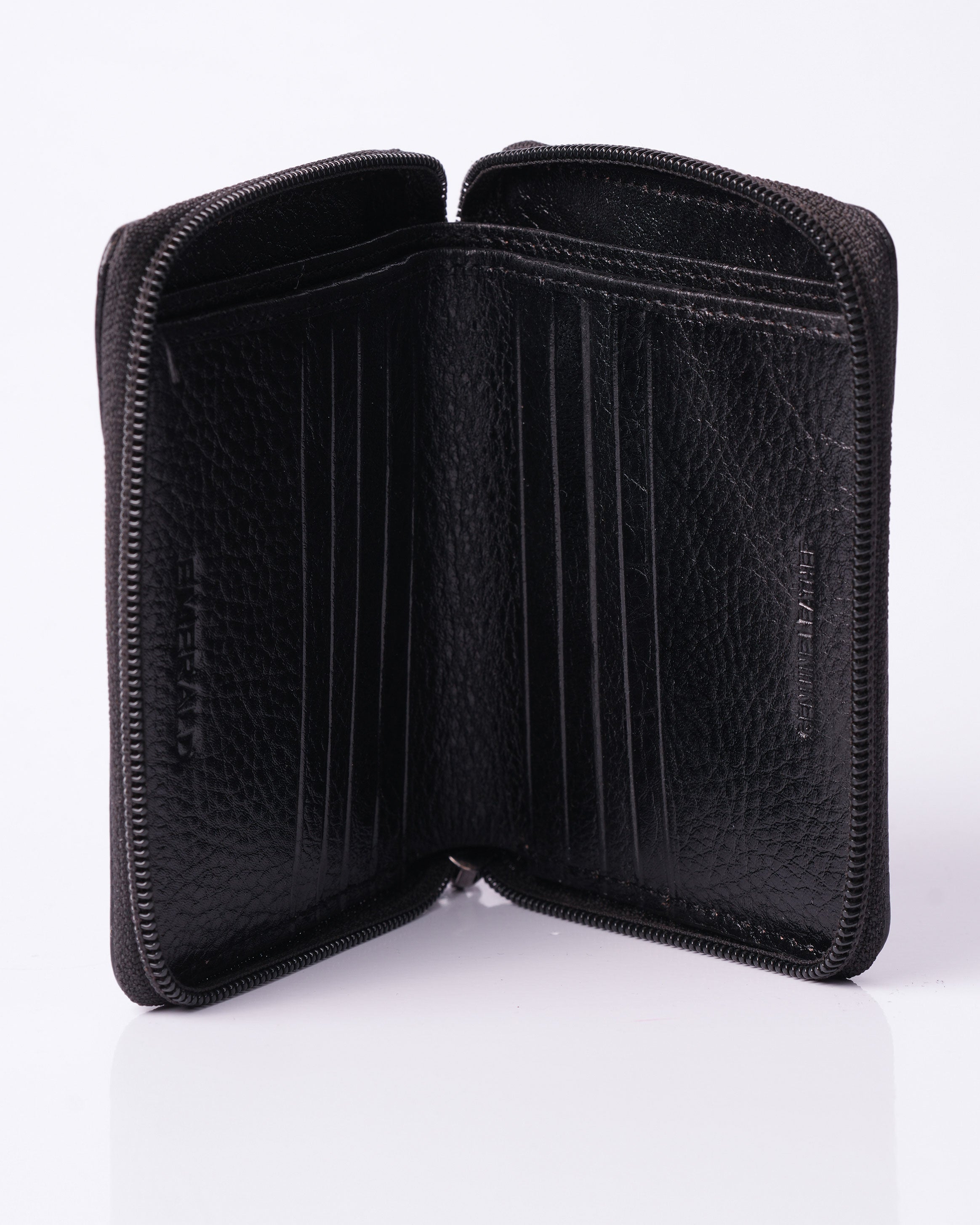 Emerald BI-Fold Wallet Zipper-Black