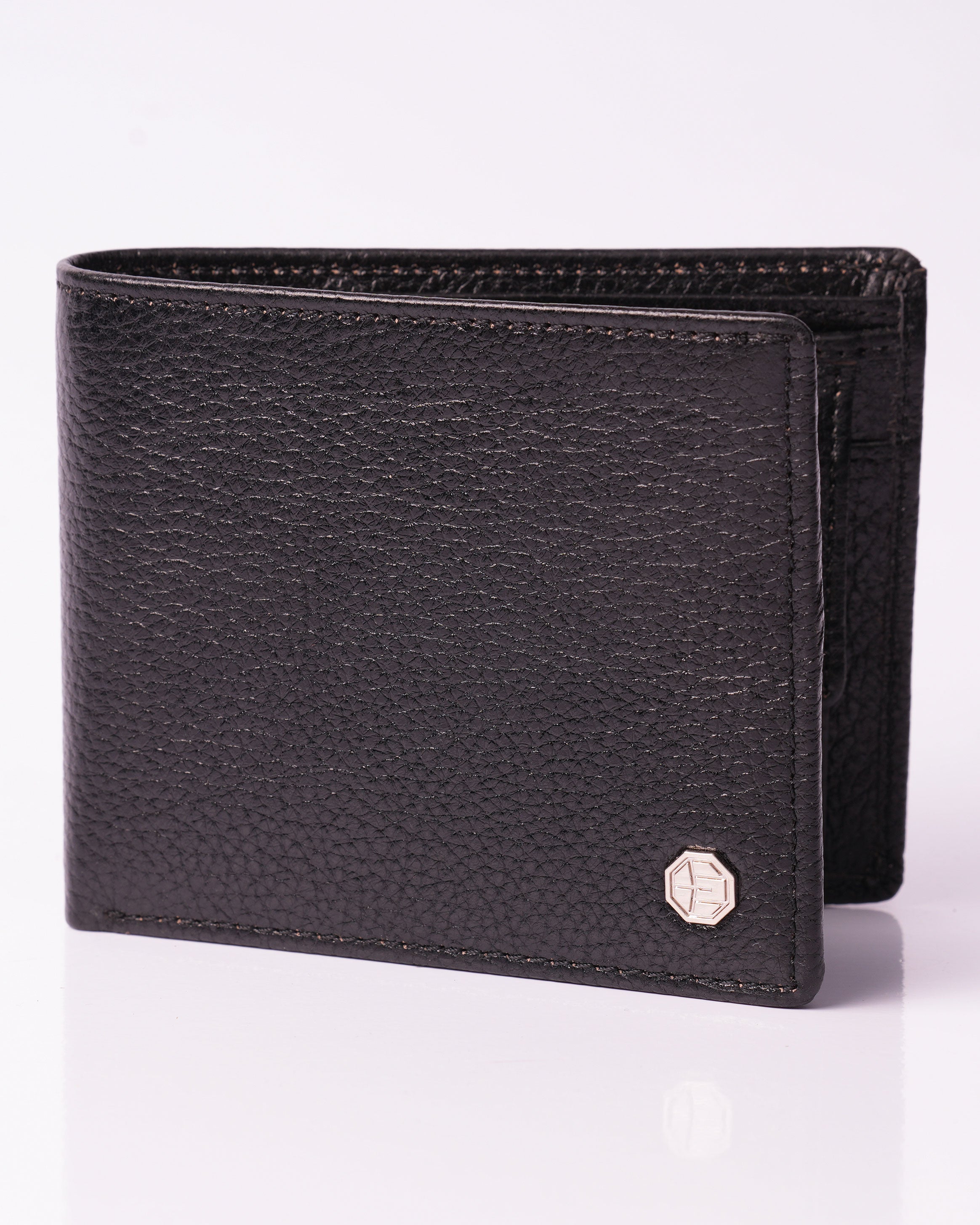 Emerald BI-Fold Wallet Coin pocket-Black