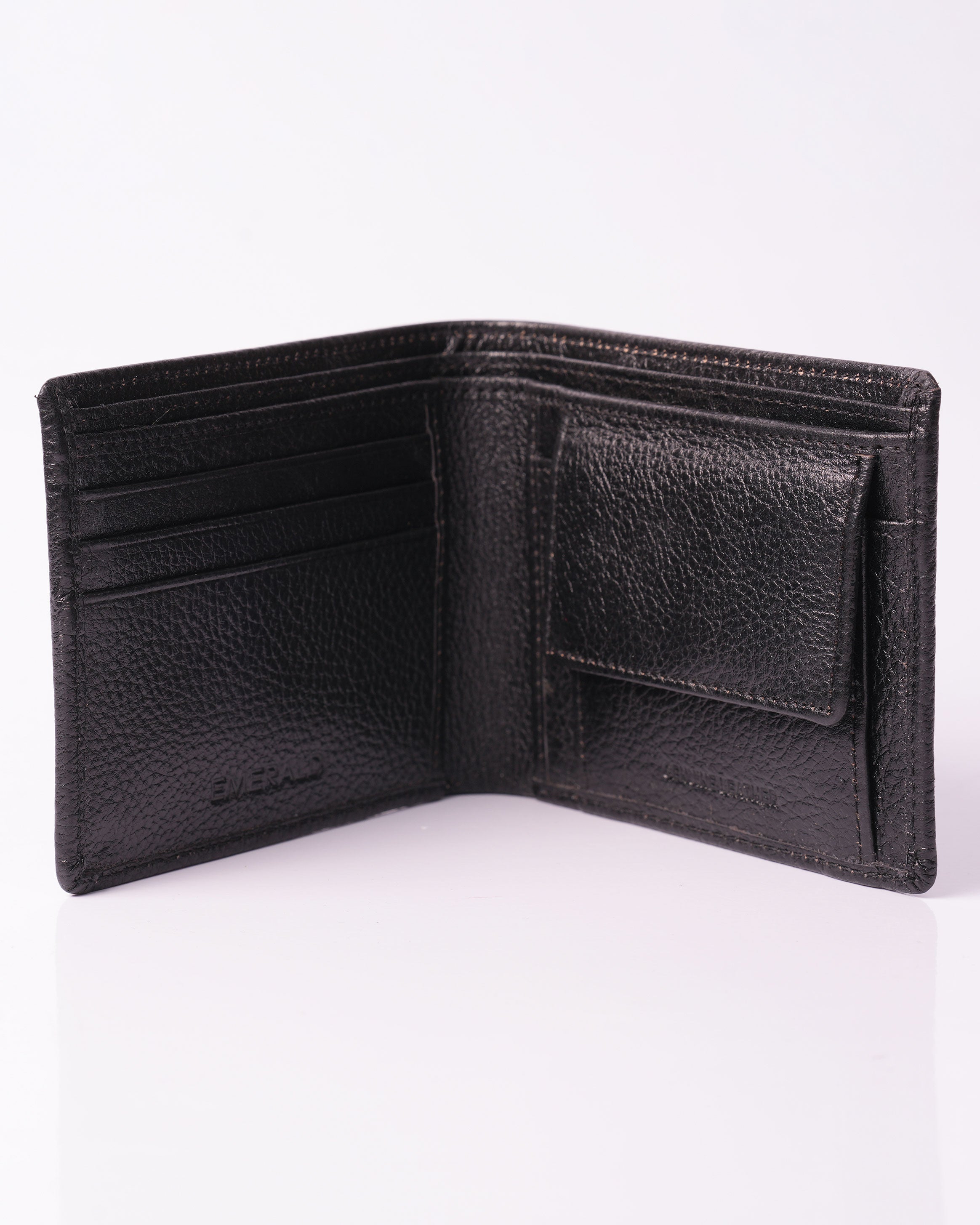 Emerald BI-Fold Wallet Coin pocket-Black