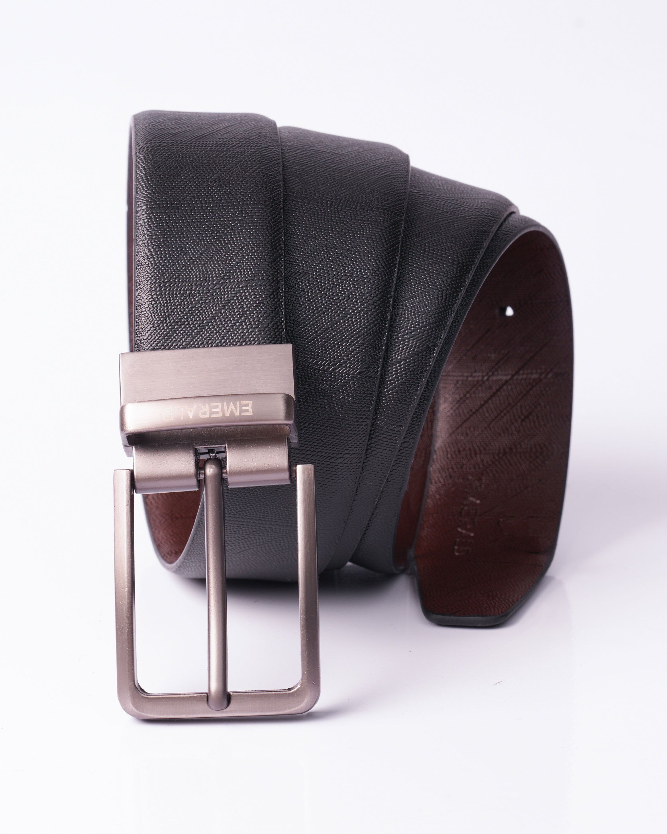 Emerald Reversible Belt - Black & Coffee