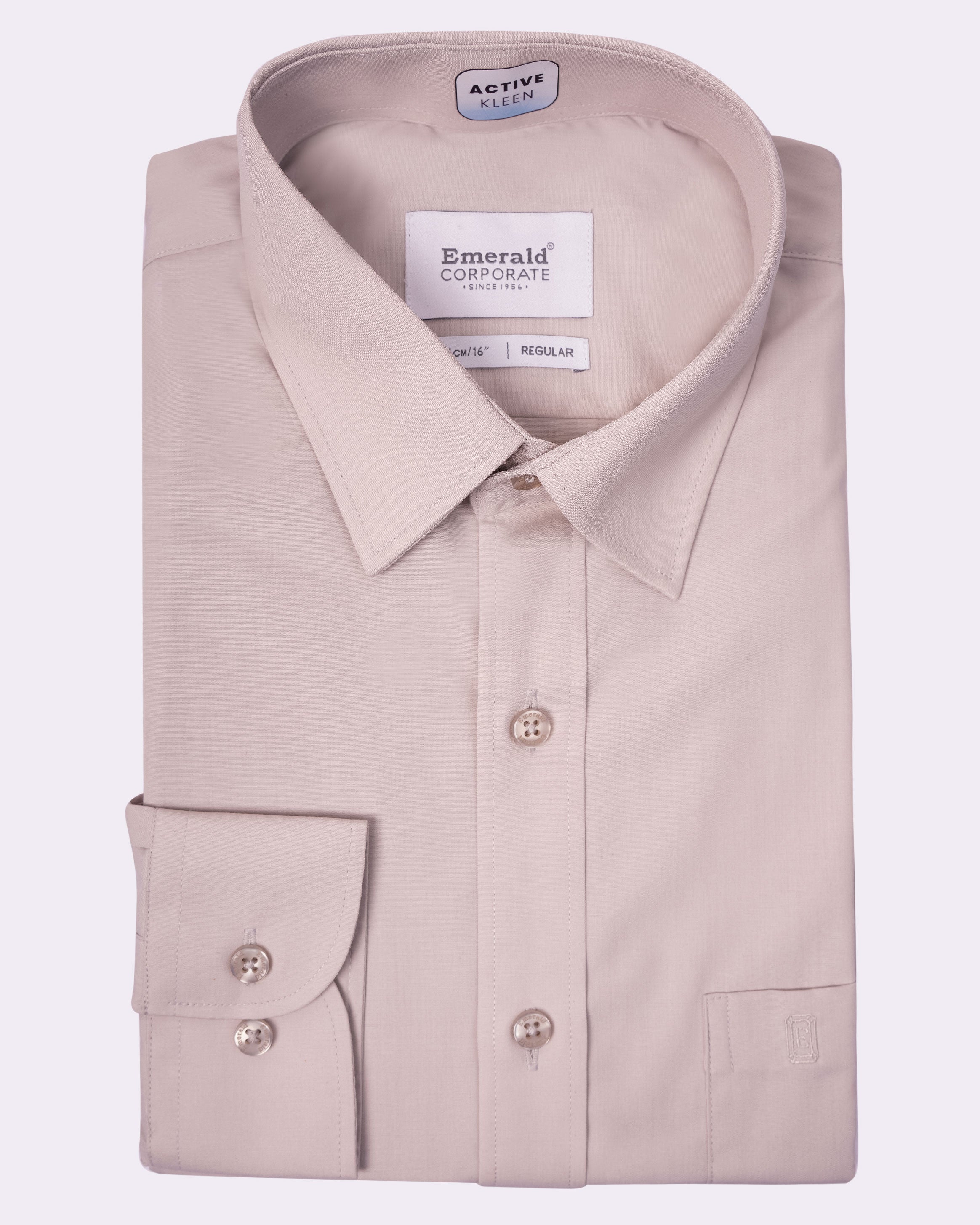 Emerald Corporate Active Kleen Plain Regular Fit - Ash