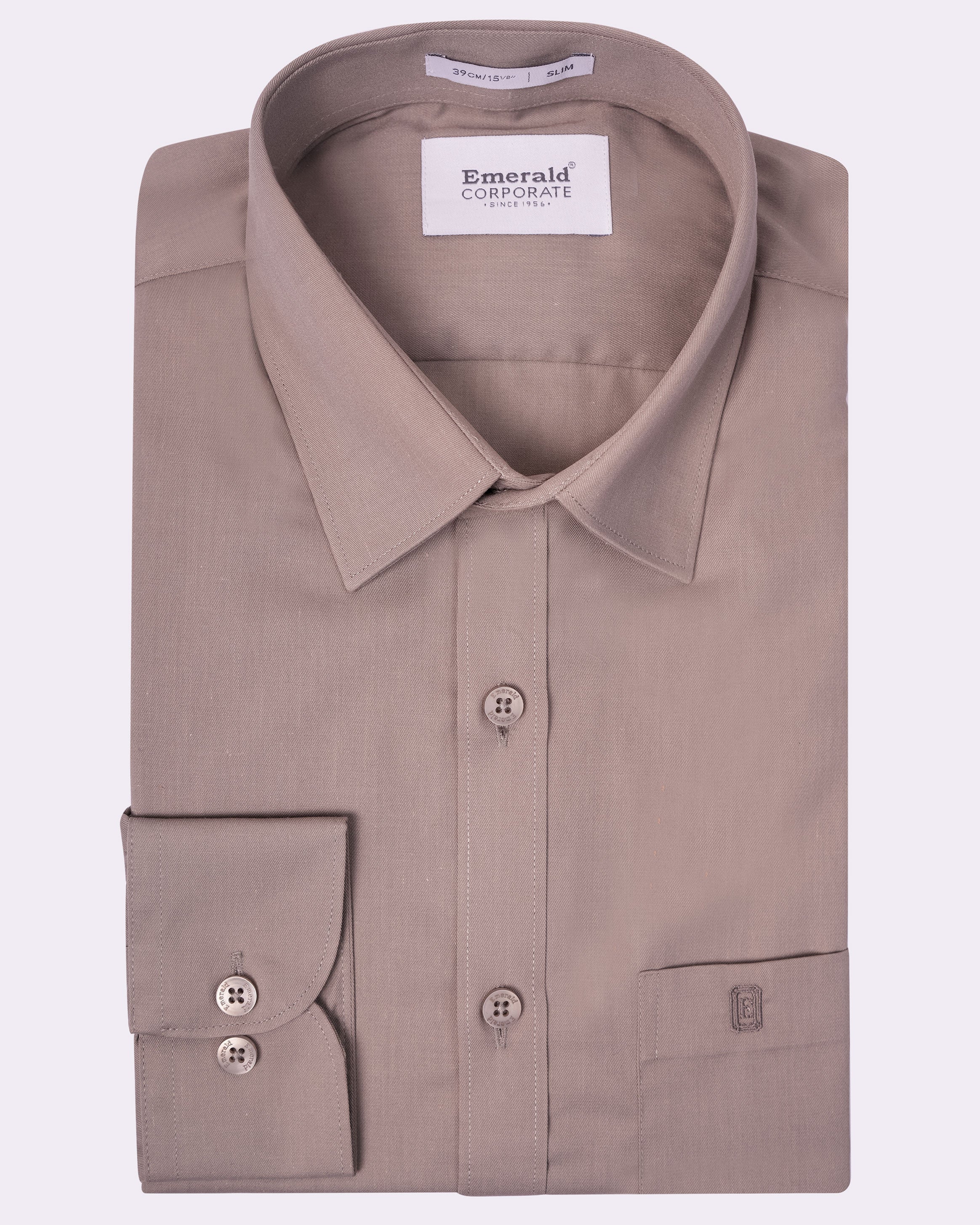 Emerald Corporate Twill Slim Fit - Ash