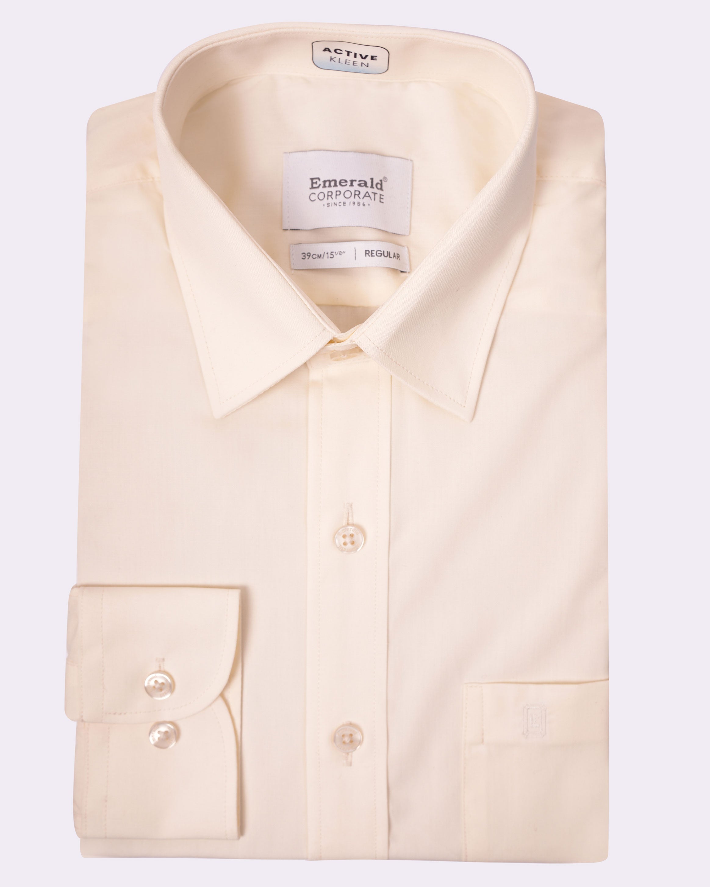 Emerald Corporate Active Kleen Plain Regular Fit - Vanilla