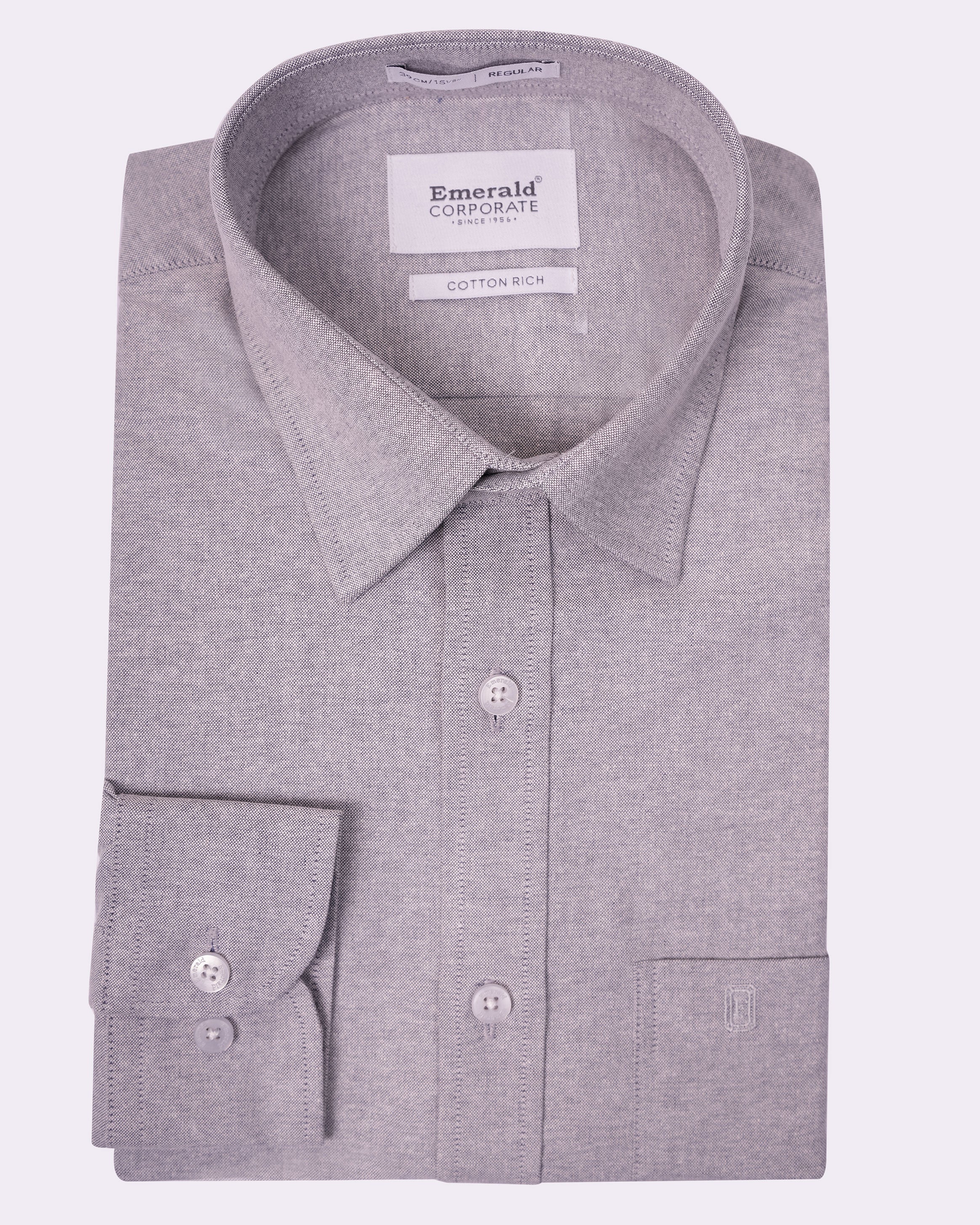 Emerald Corporate Oxford Regular Fit - Ashley Blue