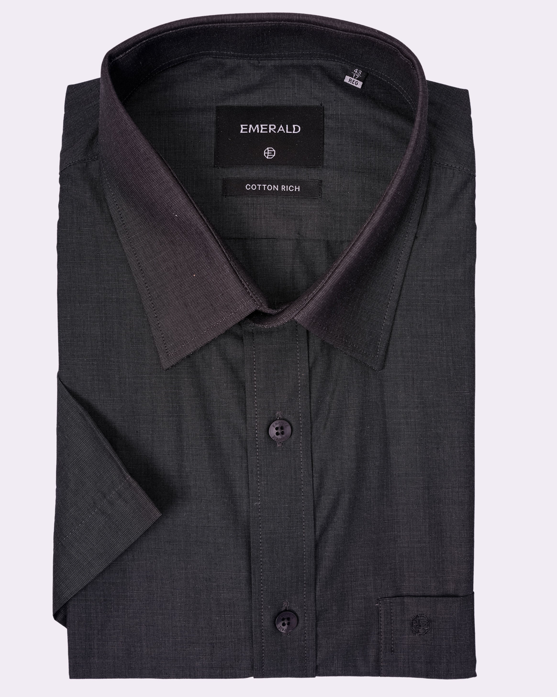 Emerald Corporate Fil A Fil Regular Fit - Licorice