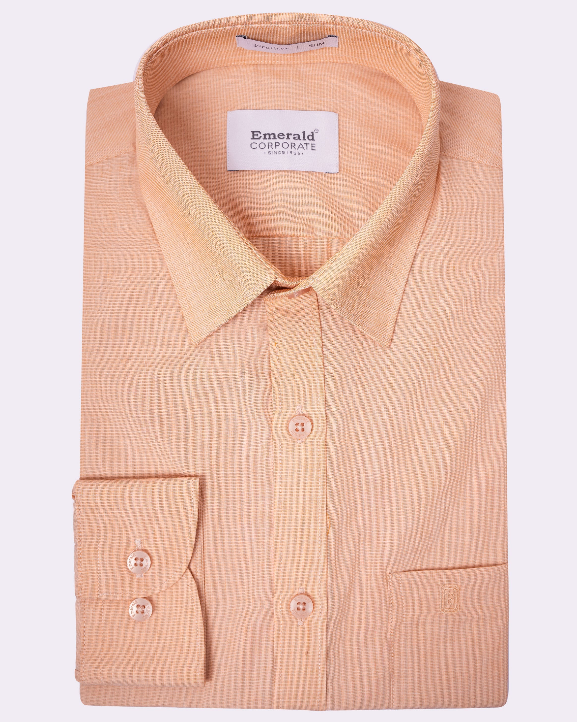 Emerald Corporate Fil A Fil Slim Fit - Honey