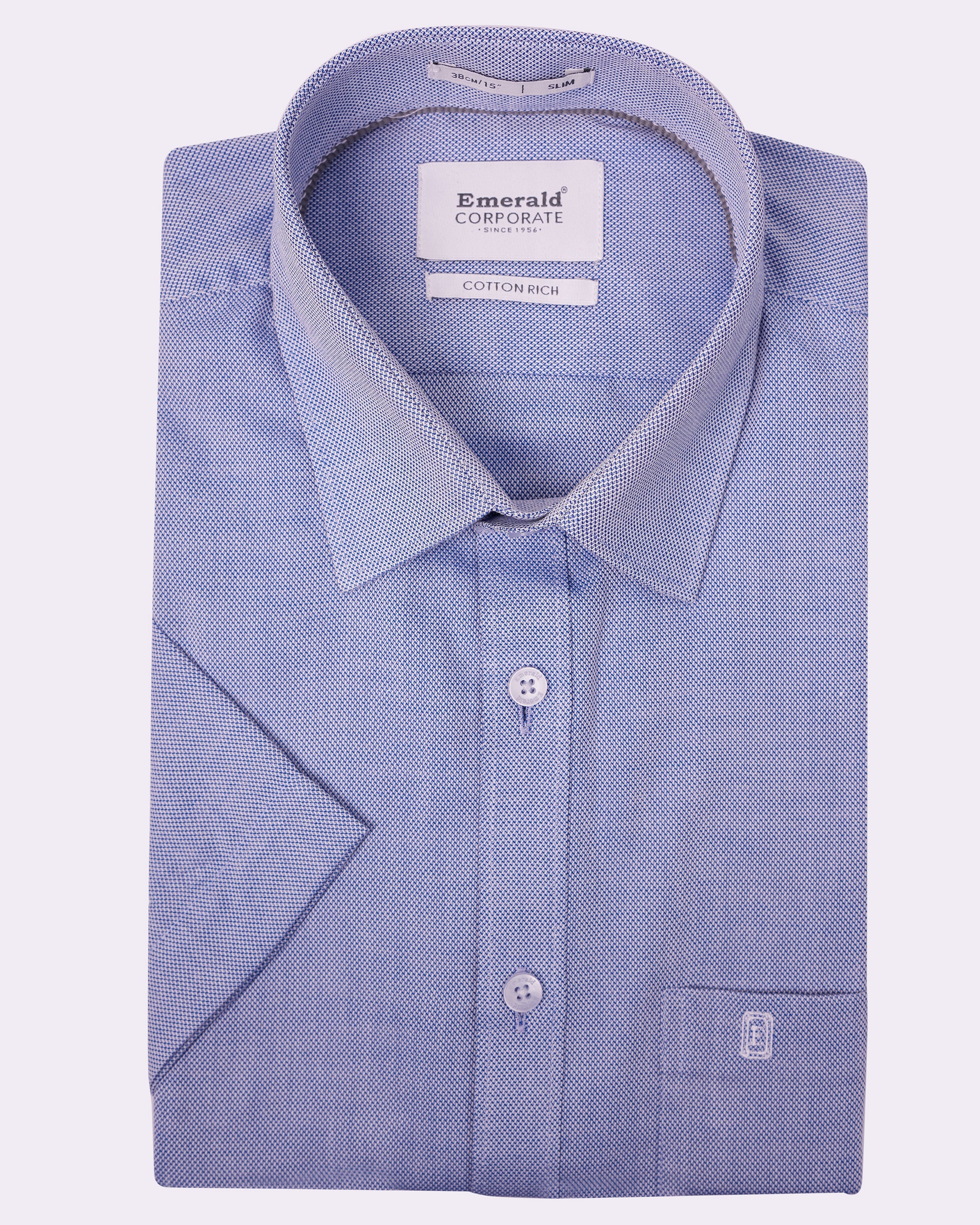 Emerald Corporate Royal Oxford Slim Fit - Navy