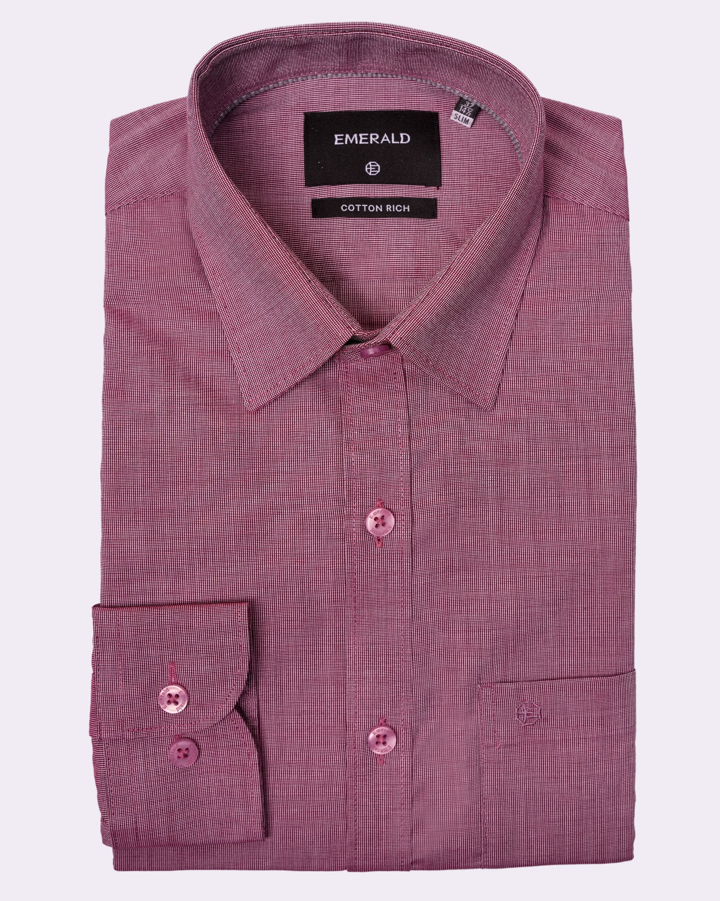 Emerald Corporate Tril A Fil Slim Fit - Bright Rose