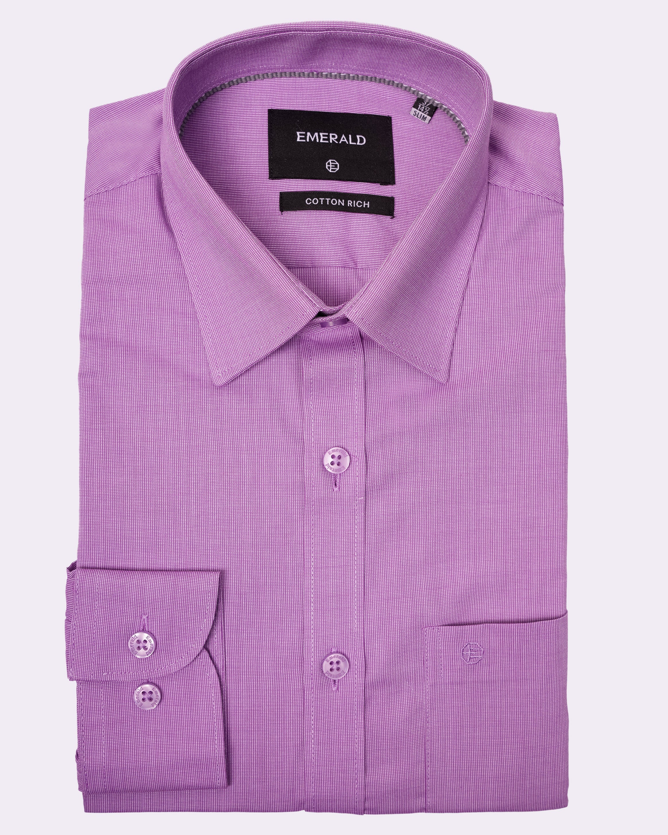 Emerald Corporate Tril A Fil Slim Fit - Medium Violet