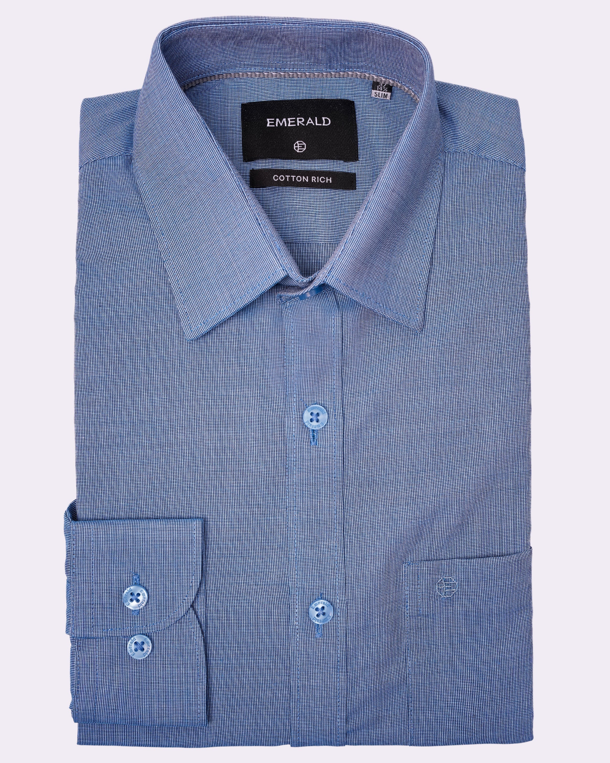 Emerald Corporate Tril A Fil Slim Fit - Cashmere Blue