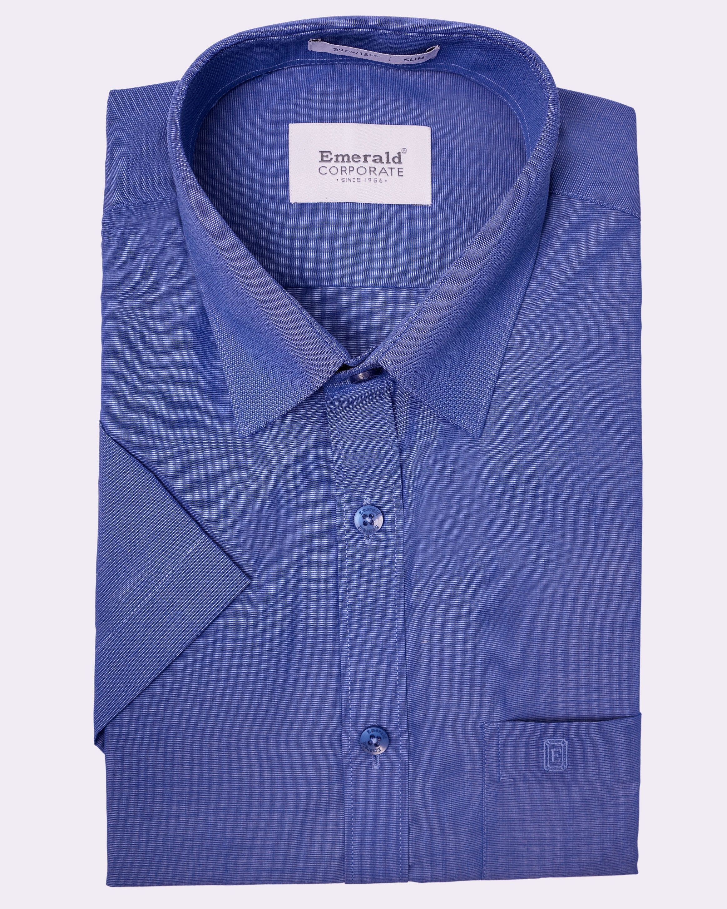 Emerald Corporate Fil A Fil Slim Fit - Royal