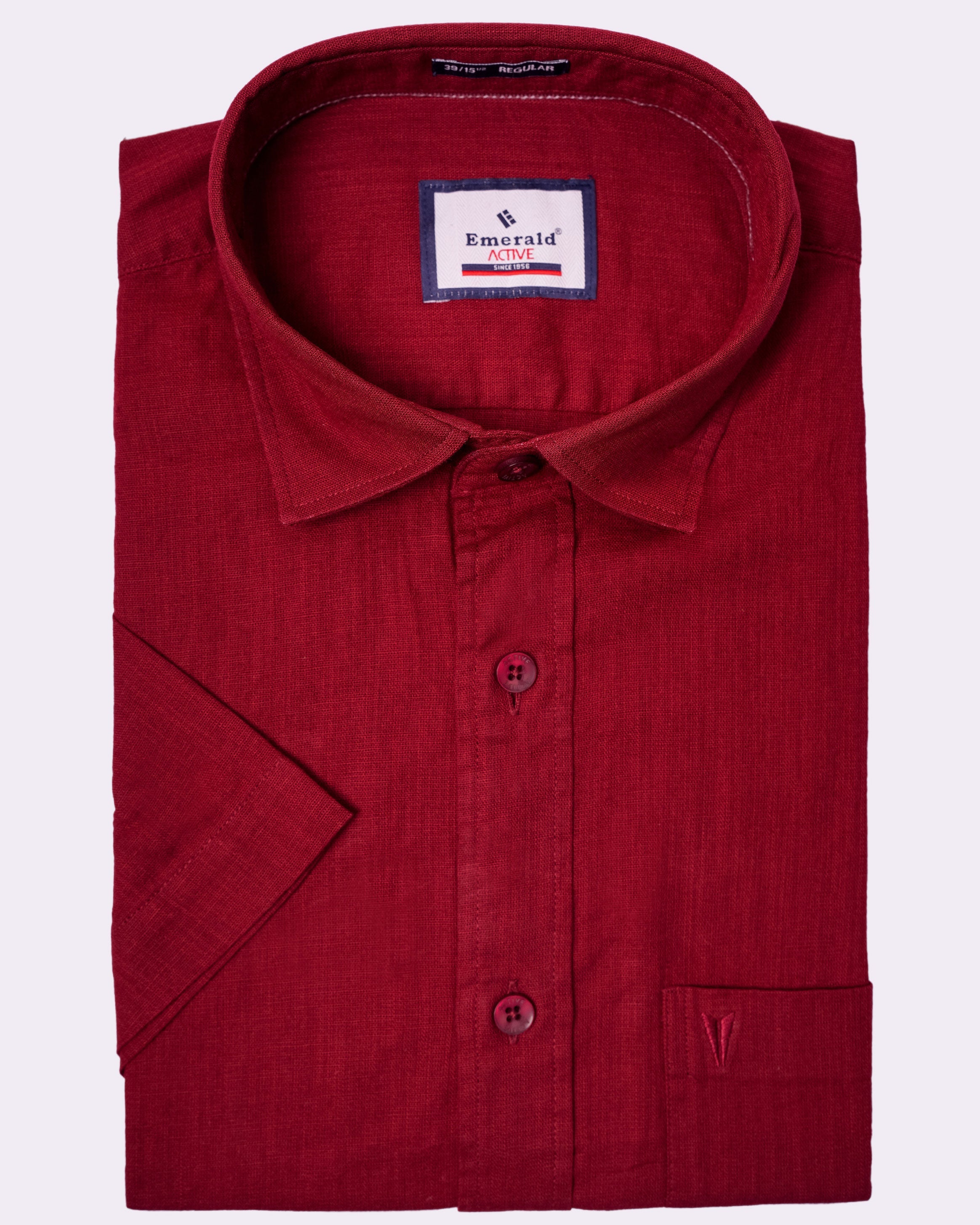 Emerald Active Plain Regular Fit - Persian Red