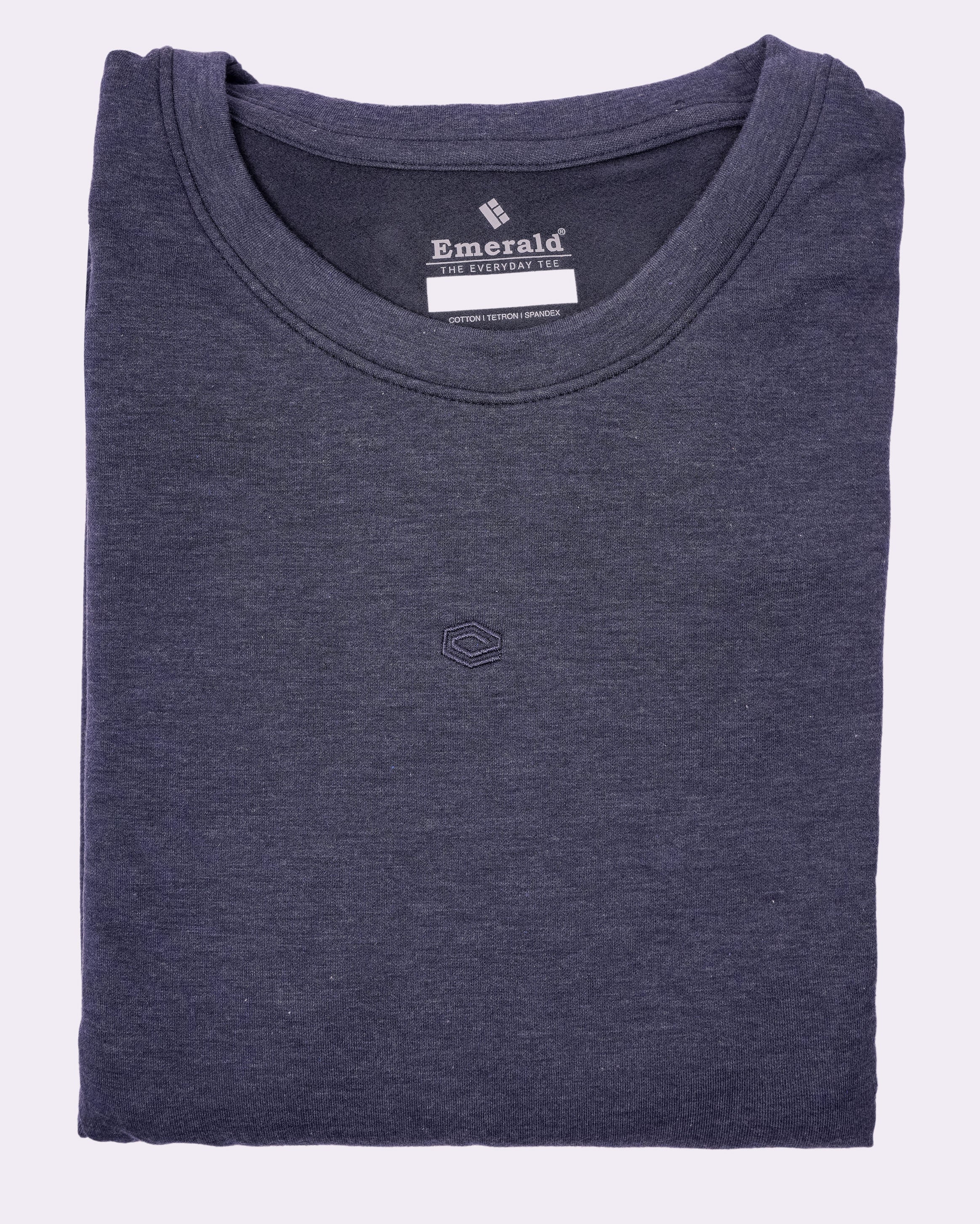 Emerald  Oversized Plain Tee - Dark Blue