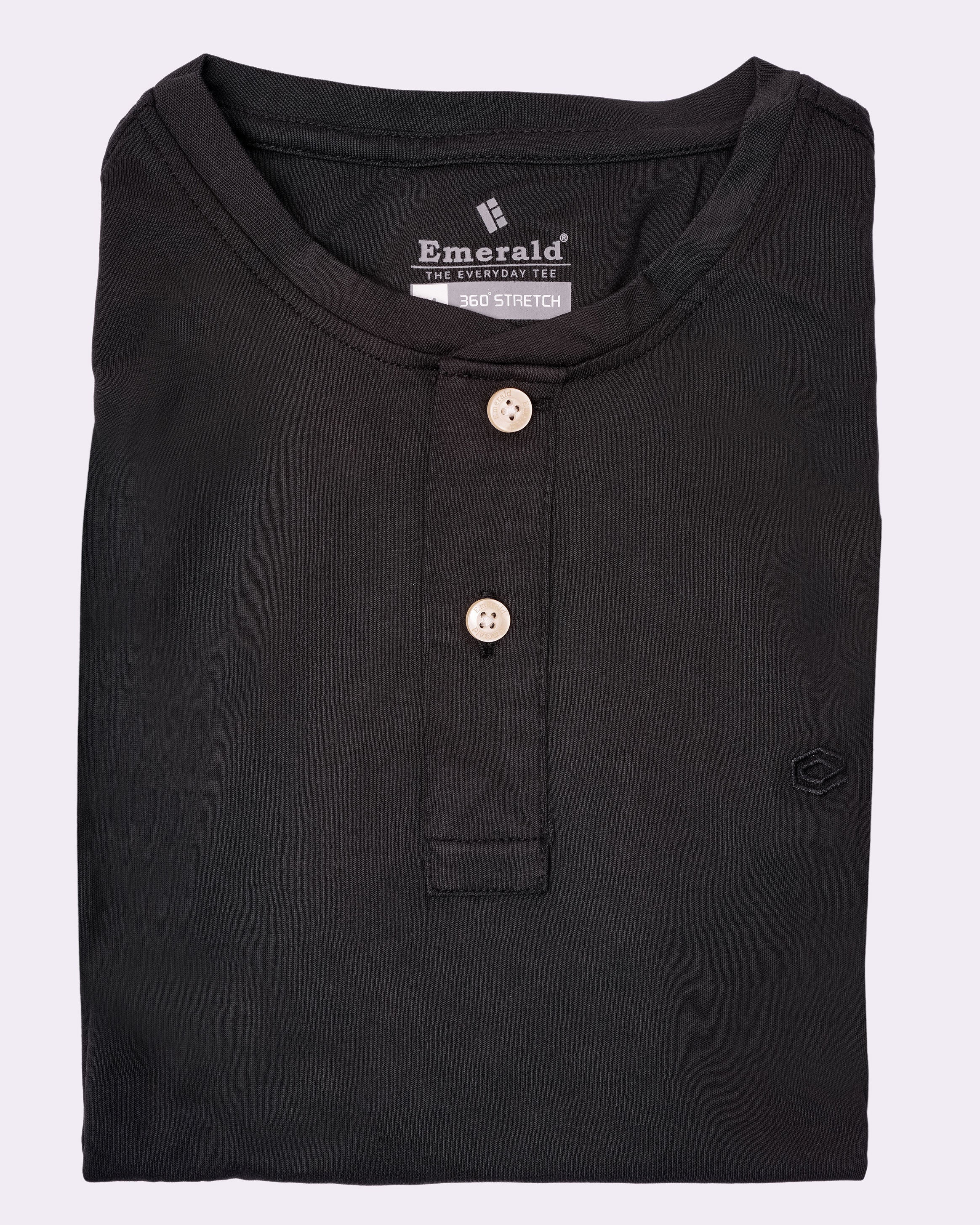 Emerald  Plain Slim Fit - Black