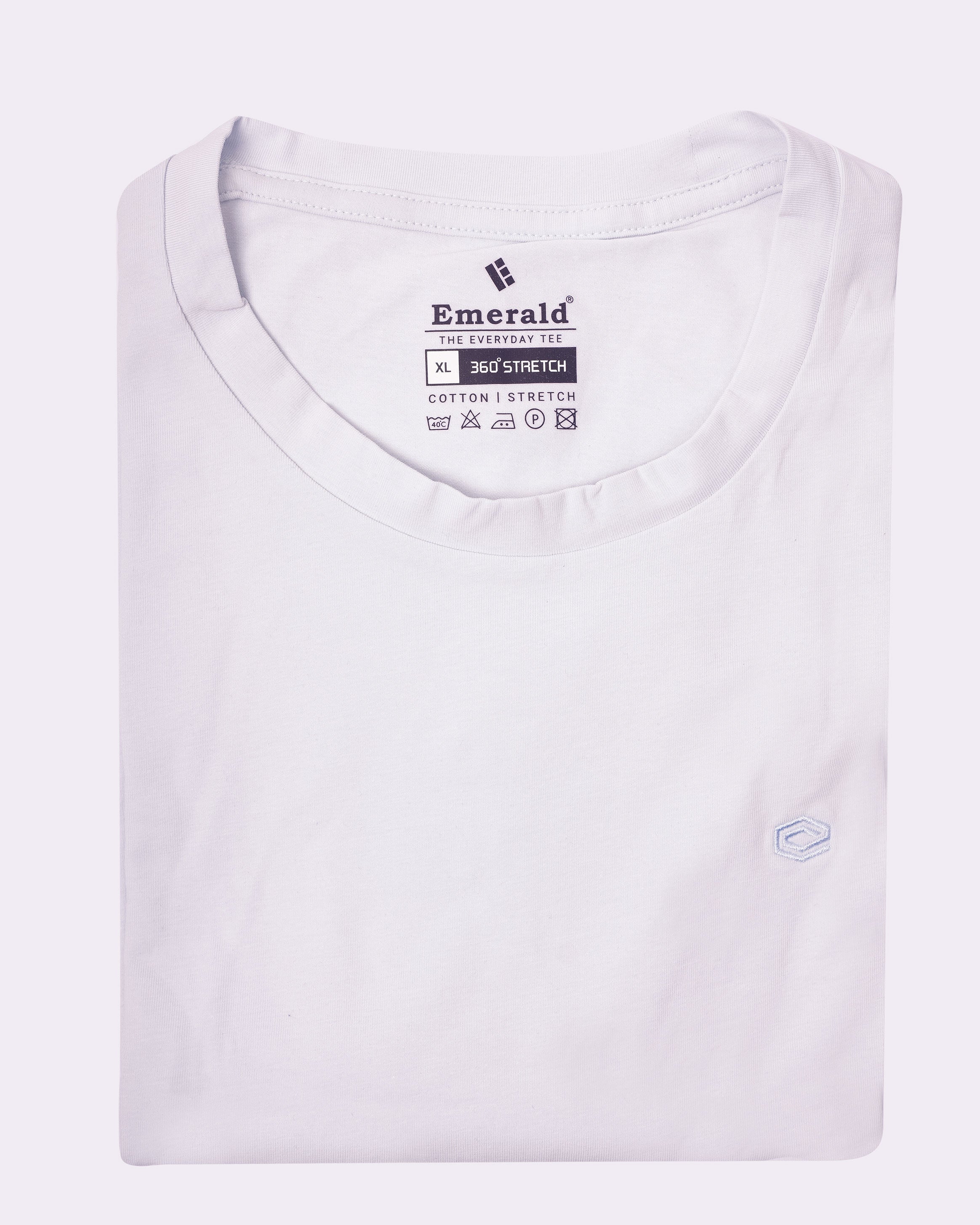 Emerald Crew Neck Plain Slim Fit - Wan Blue