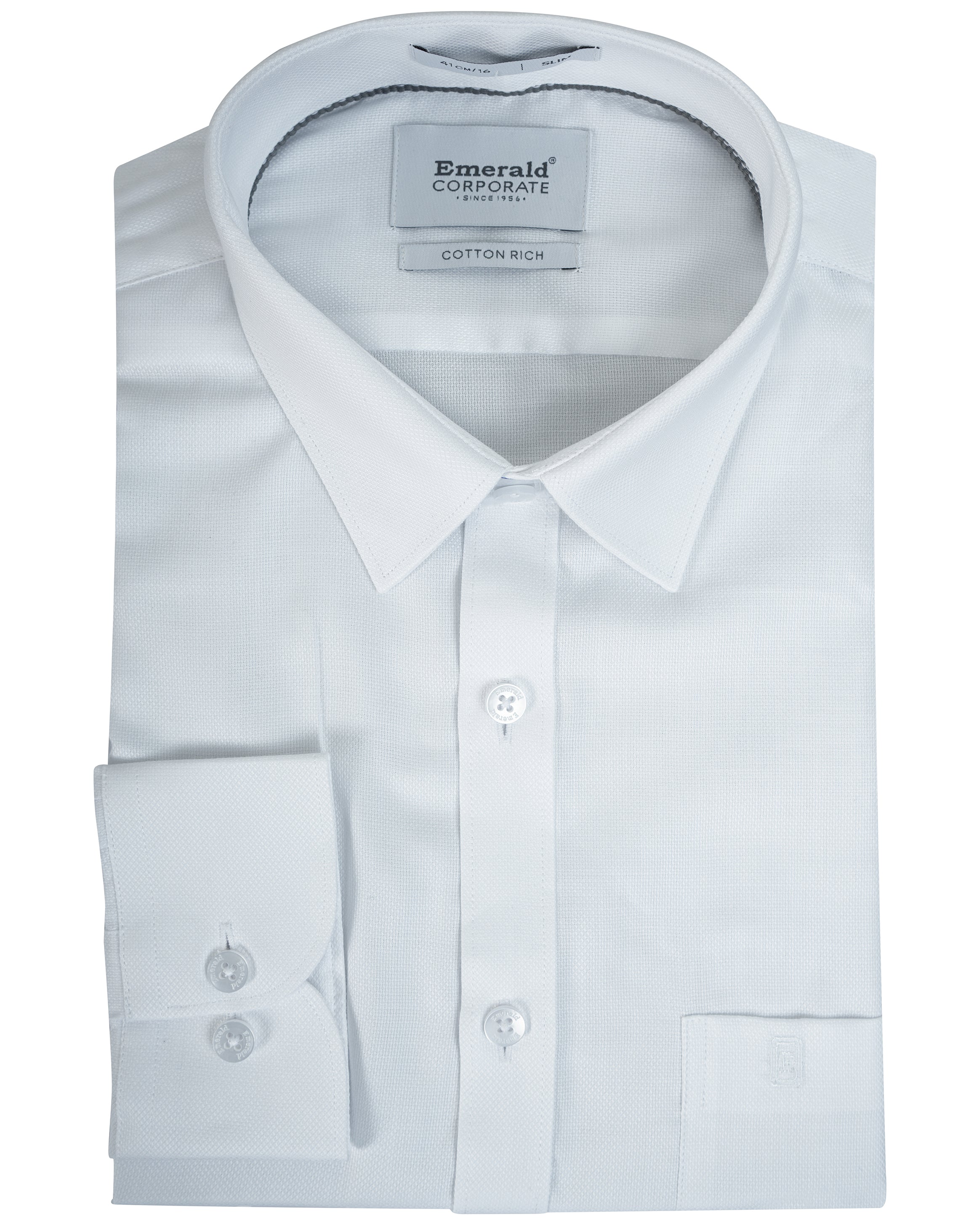 Emerald Corporate Dobby Slim Fit-Birch