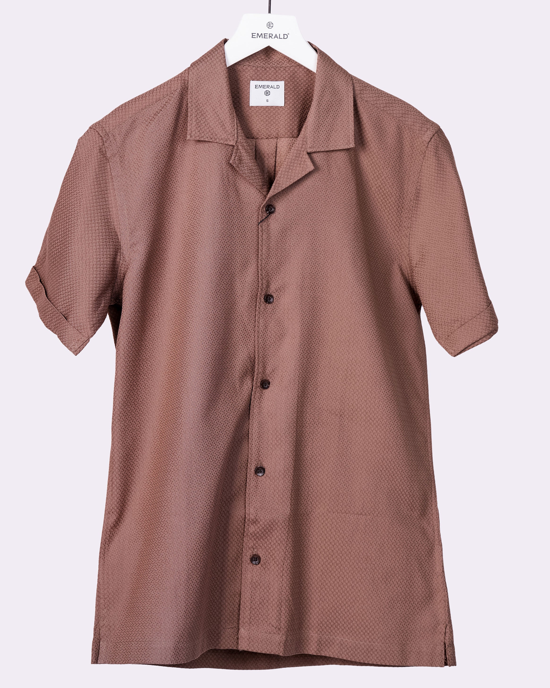 Emerald Casual Jacquard Oversized - Pine Bark