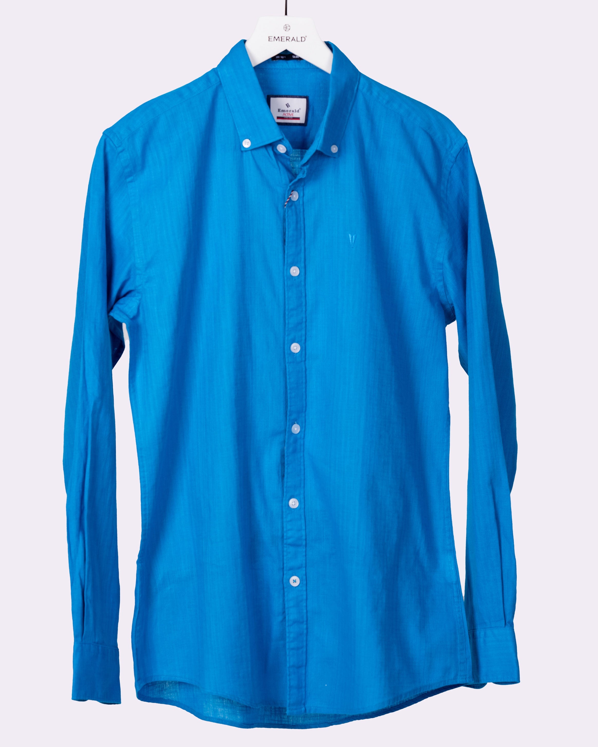 Emerald Active Plain Slim Fit - Brilliant Blue