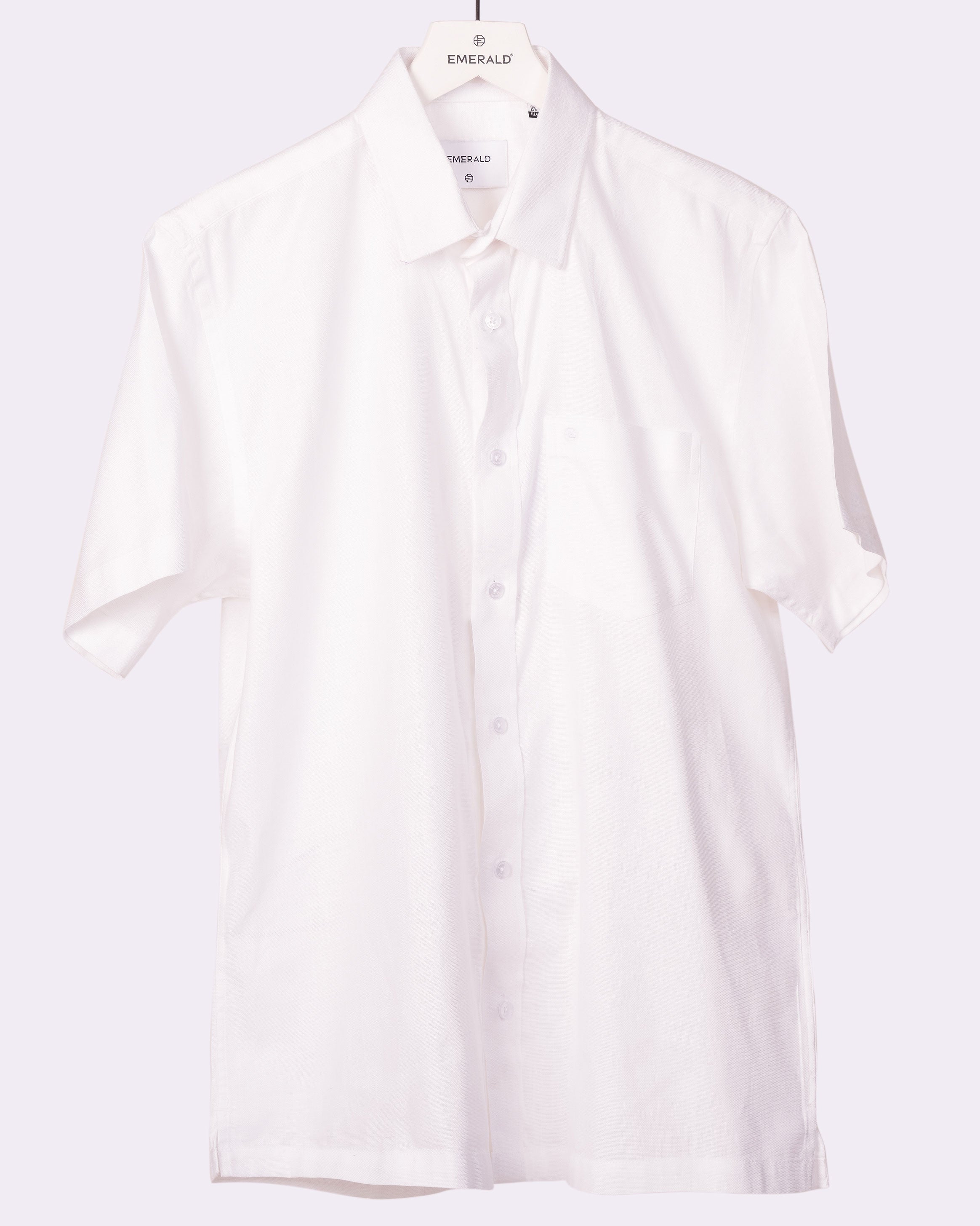 Emerald Casual Plain Regular Fit - Egret