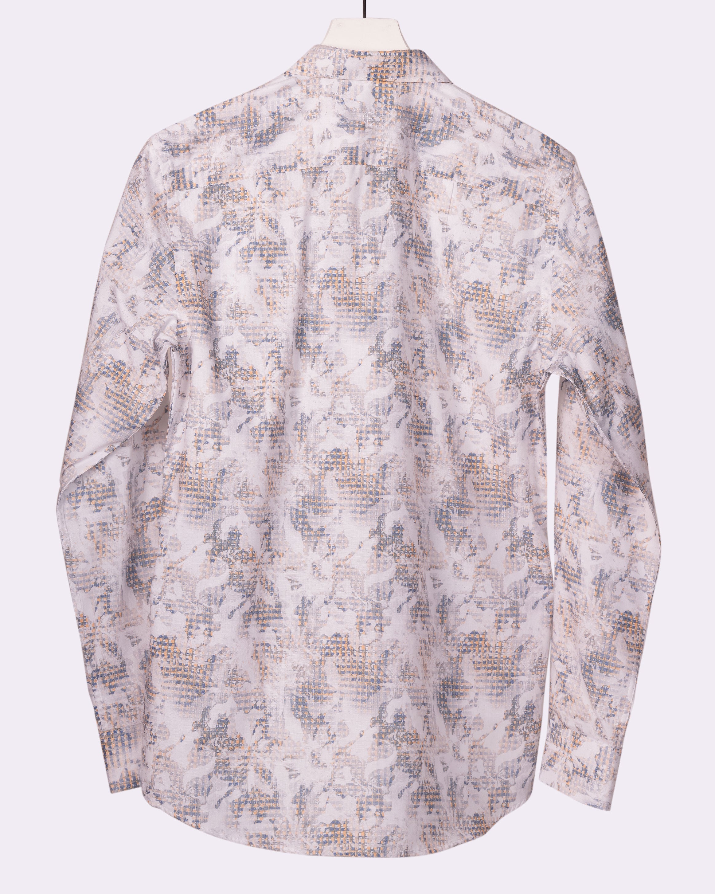 Emerald Casual Printed Slim Fit - Pine Bark