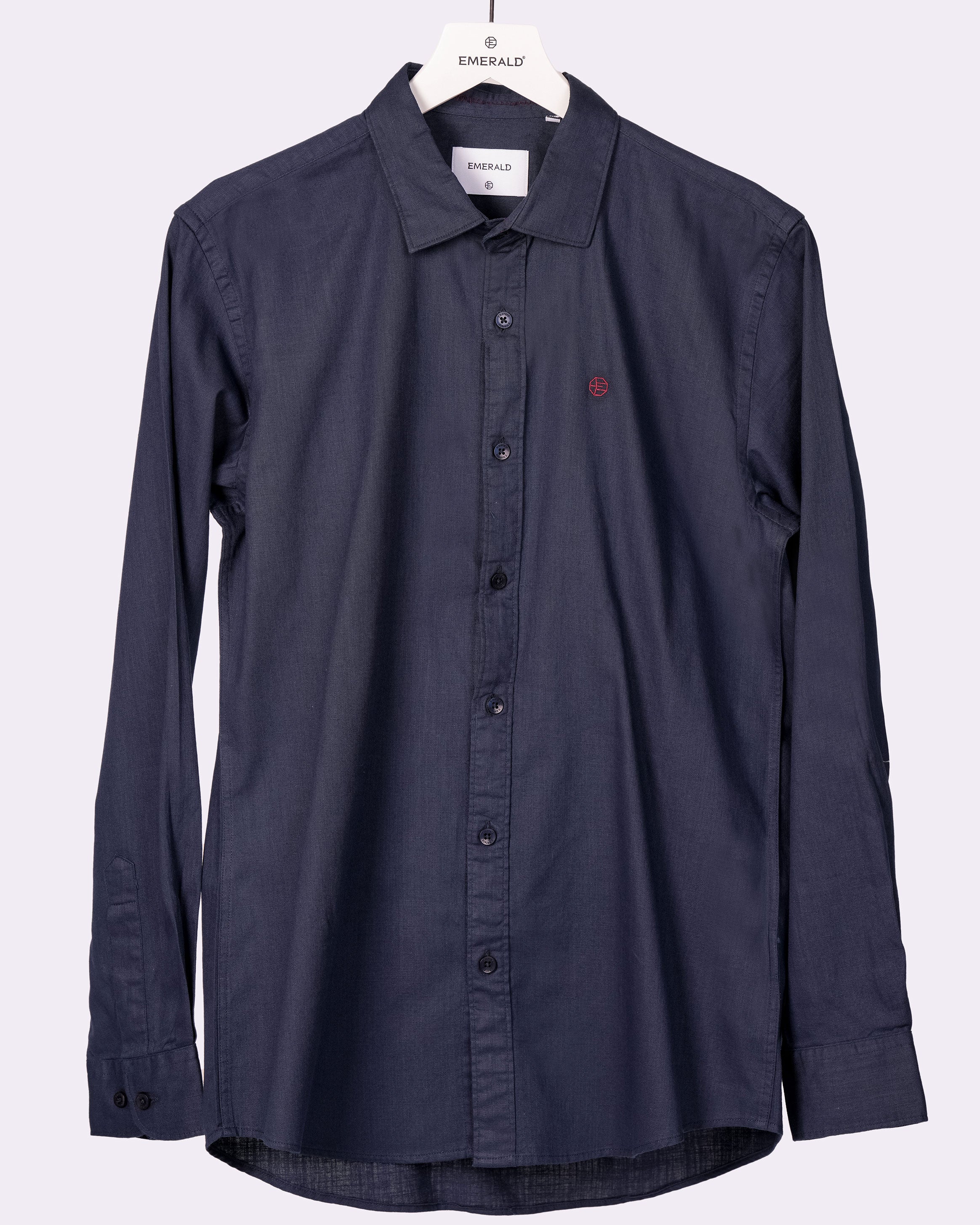 Emerald Casual Plain Slim Fit - Black