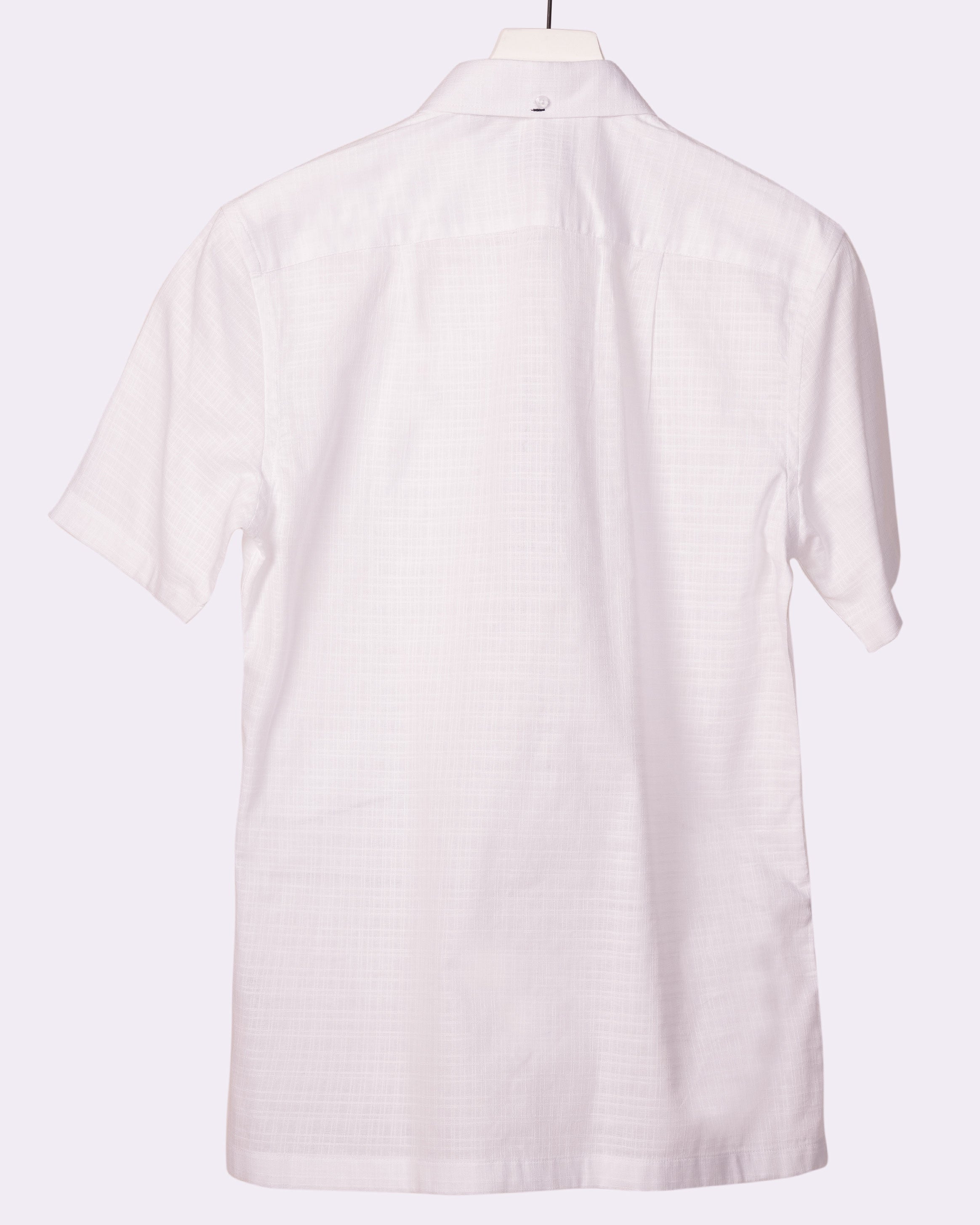 Emerald Casual Plain Leisure Fit - White