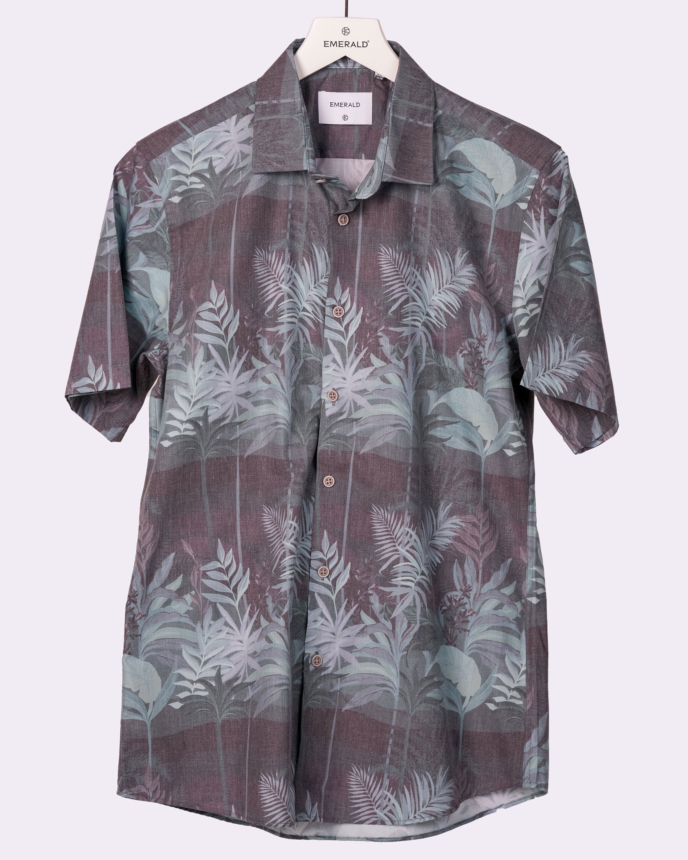 Emerald Casual Printed Slim Fit - Forever Blue