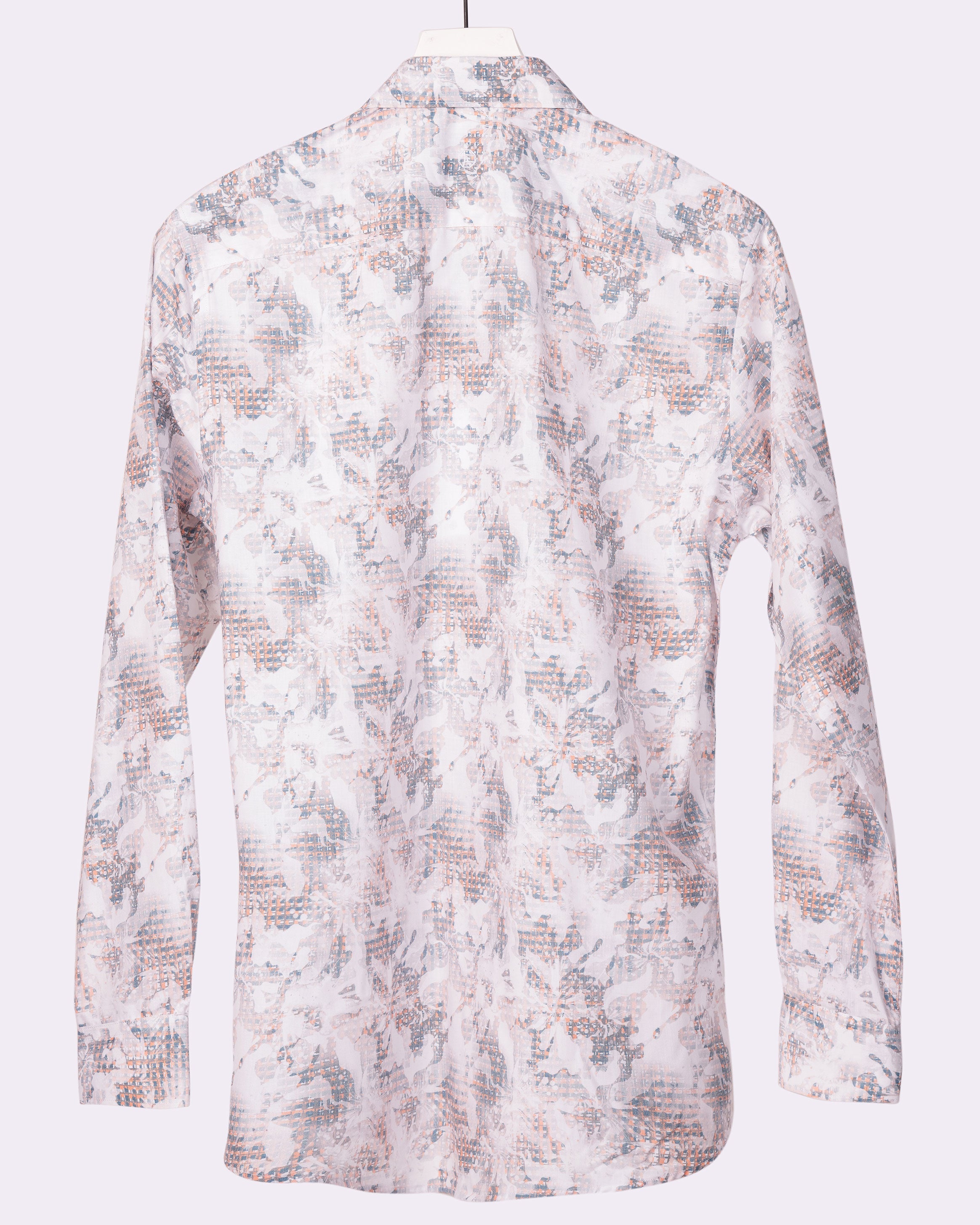 Emerald Casual Printed Slim Fit - Shell Coral