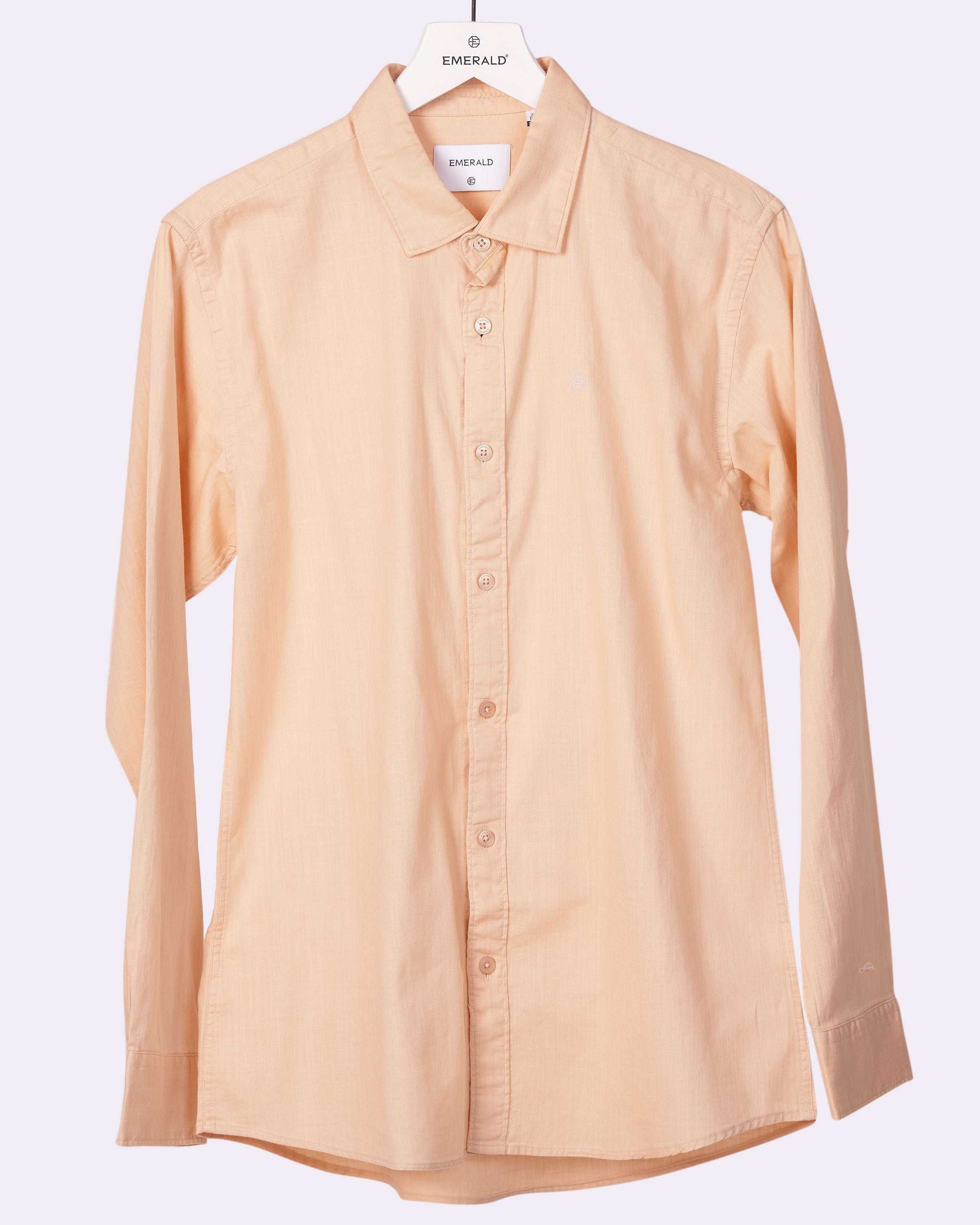 Emerald Casual Plain Slim Fit - White Smoke