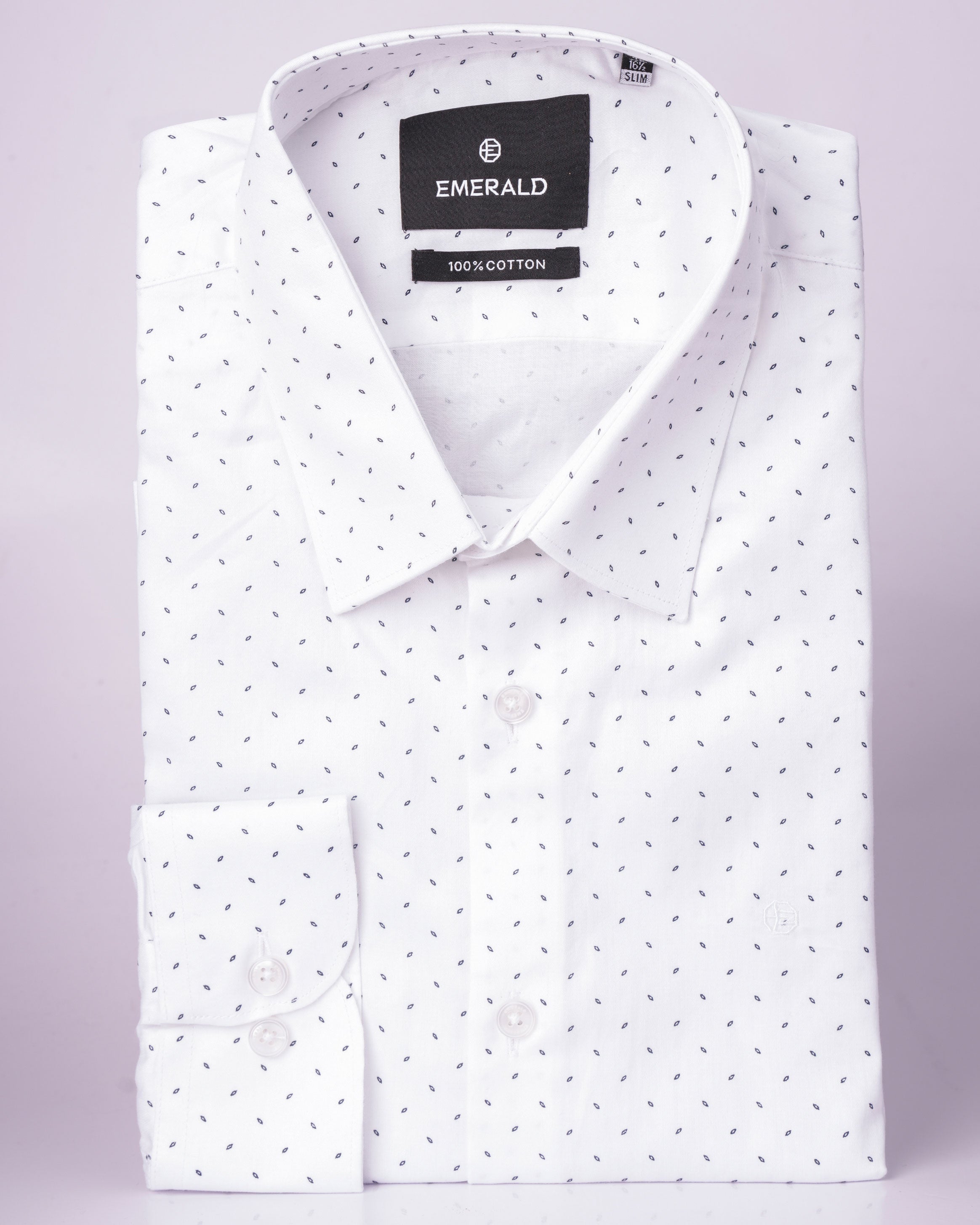 Emerald Formal Printed Slim Fit - Birch