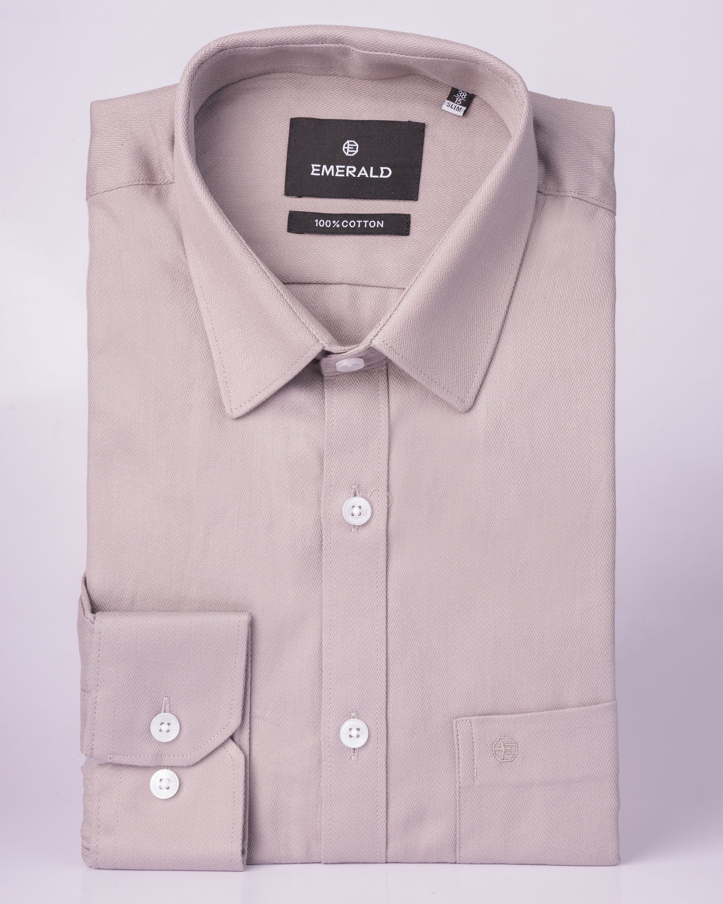 Emerald Formal Dobby Slim Fit - Ash