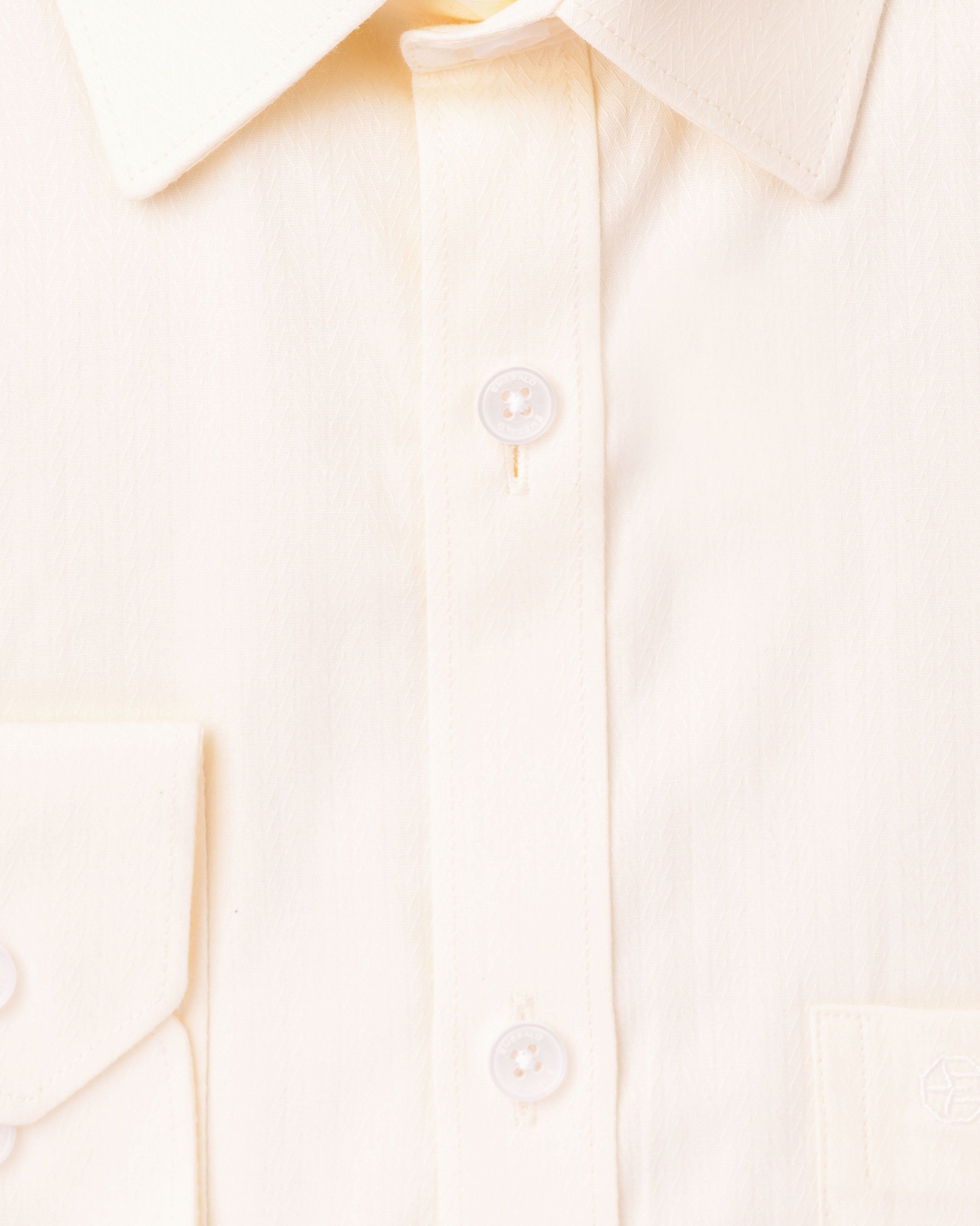 Emerald Formal Dobby Slim Fit - Cream