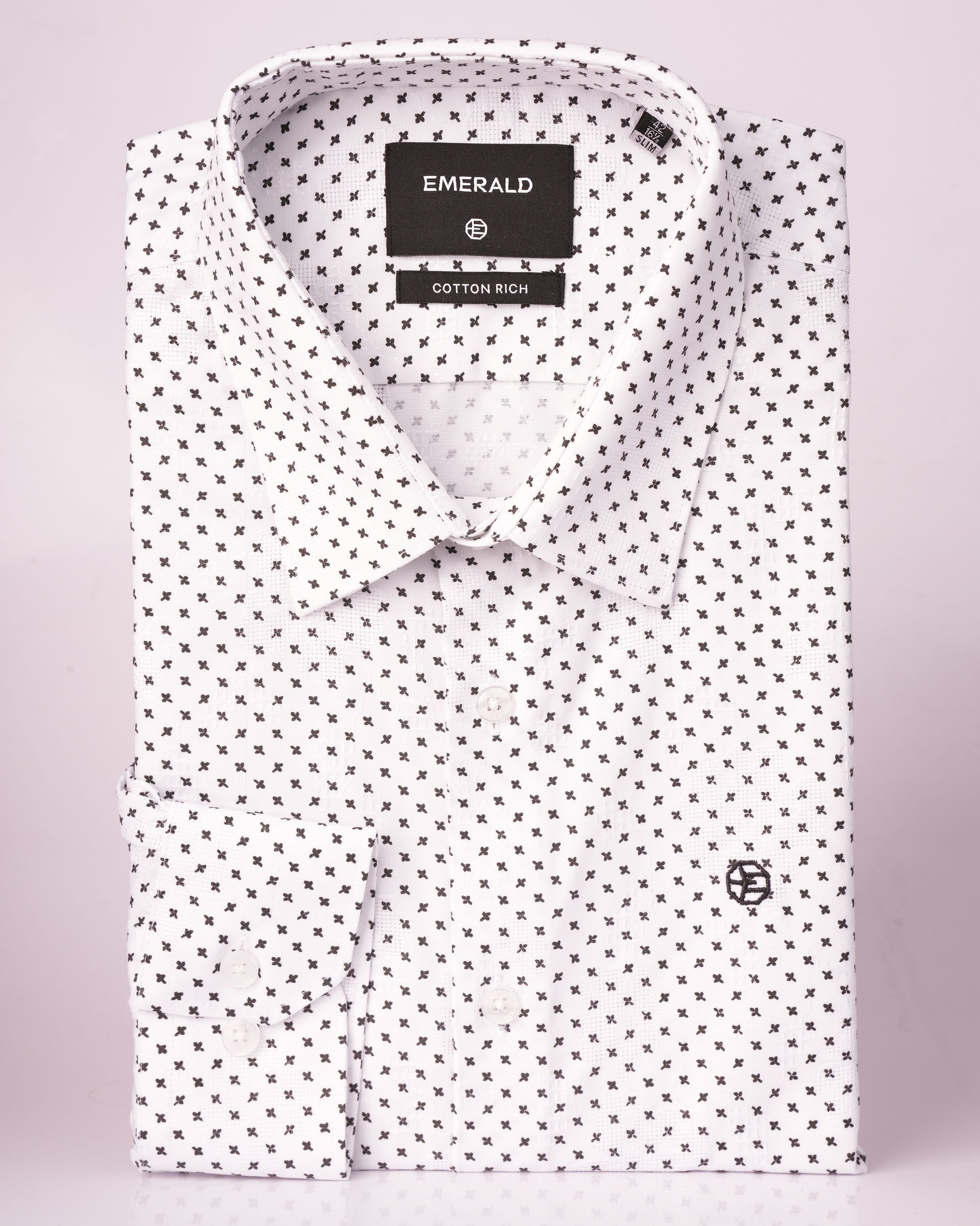 Emerald Formal Printed Slim Fit - Jet Set