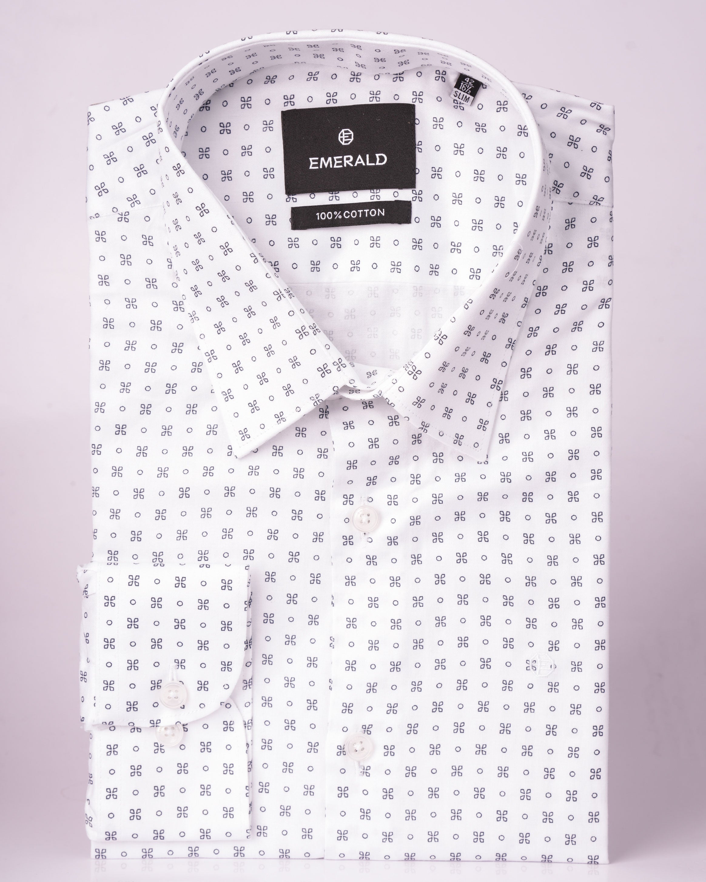 Emerald Formal Printed Slim Fit - Turtledove