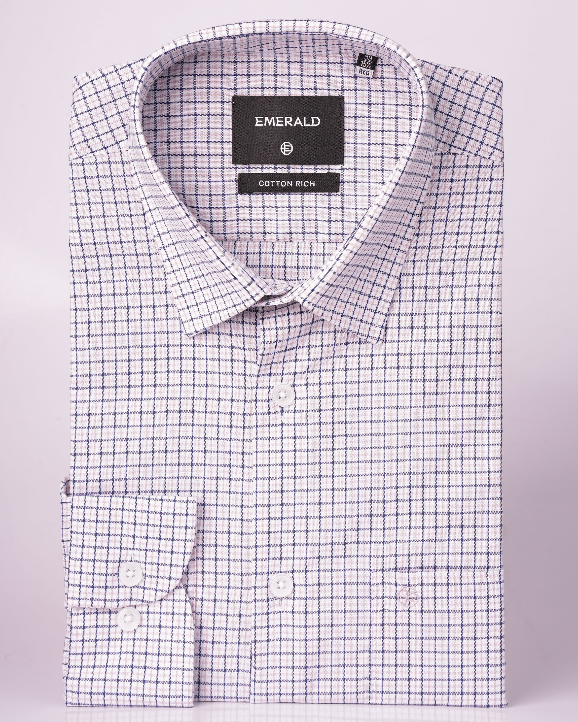 Emerald Formal Checks Regular Fit - Honey