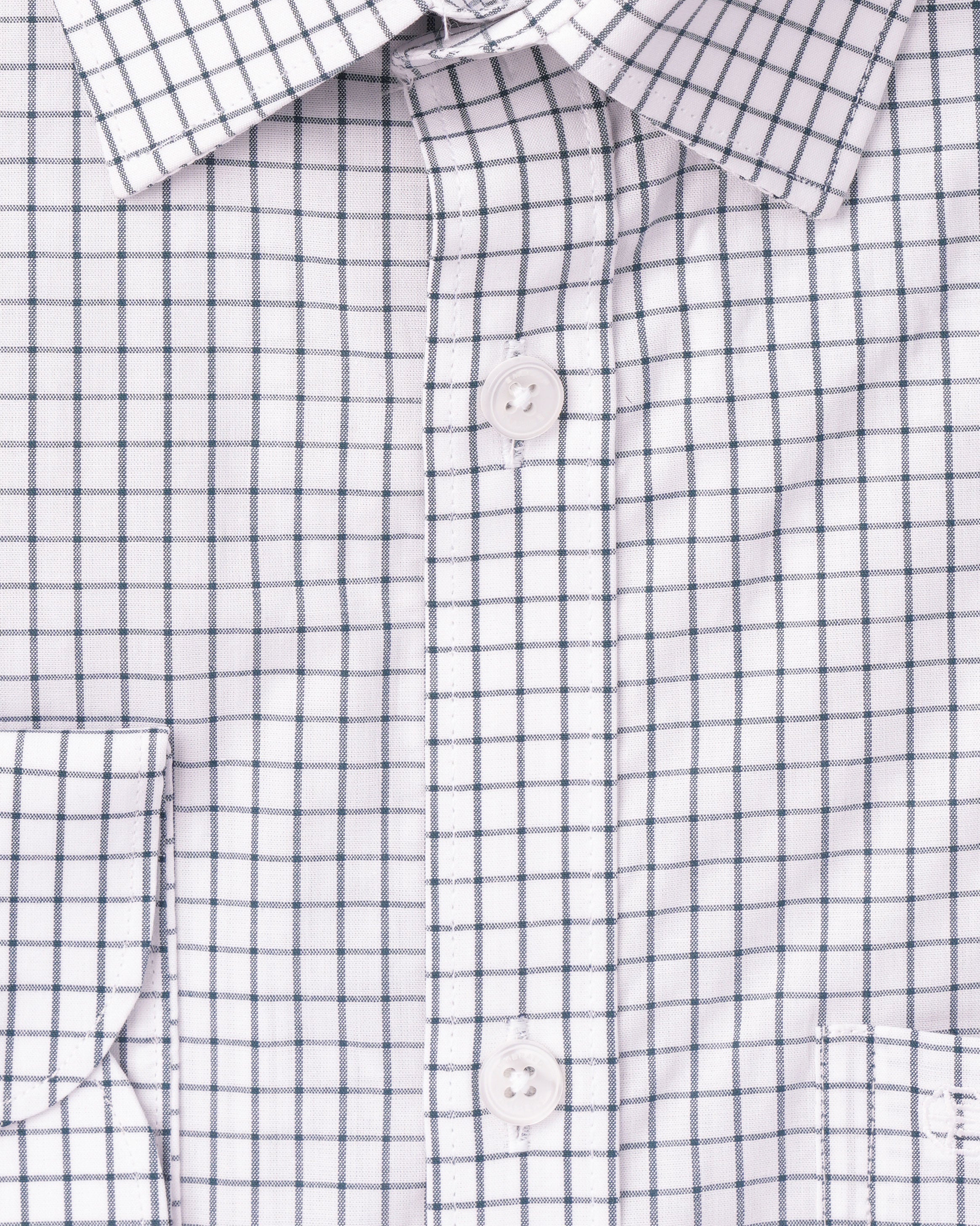 Emerald Formal Checks Slim Fit - Green