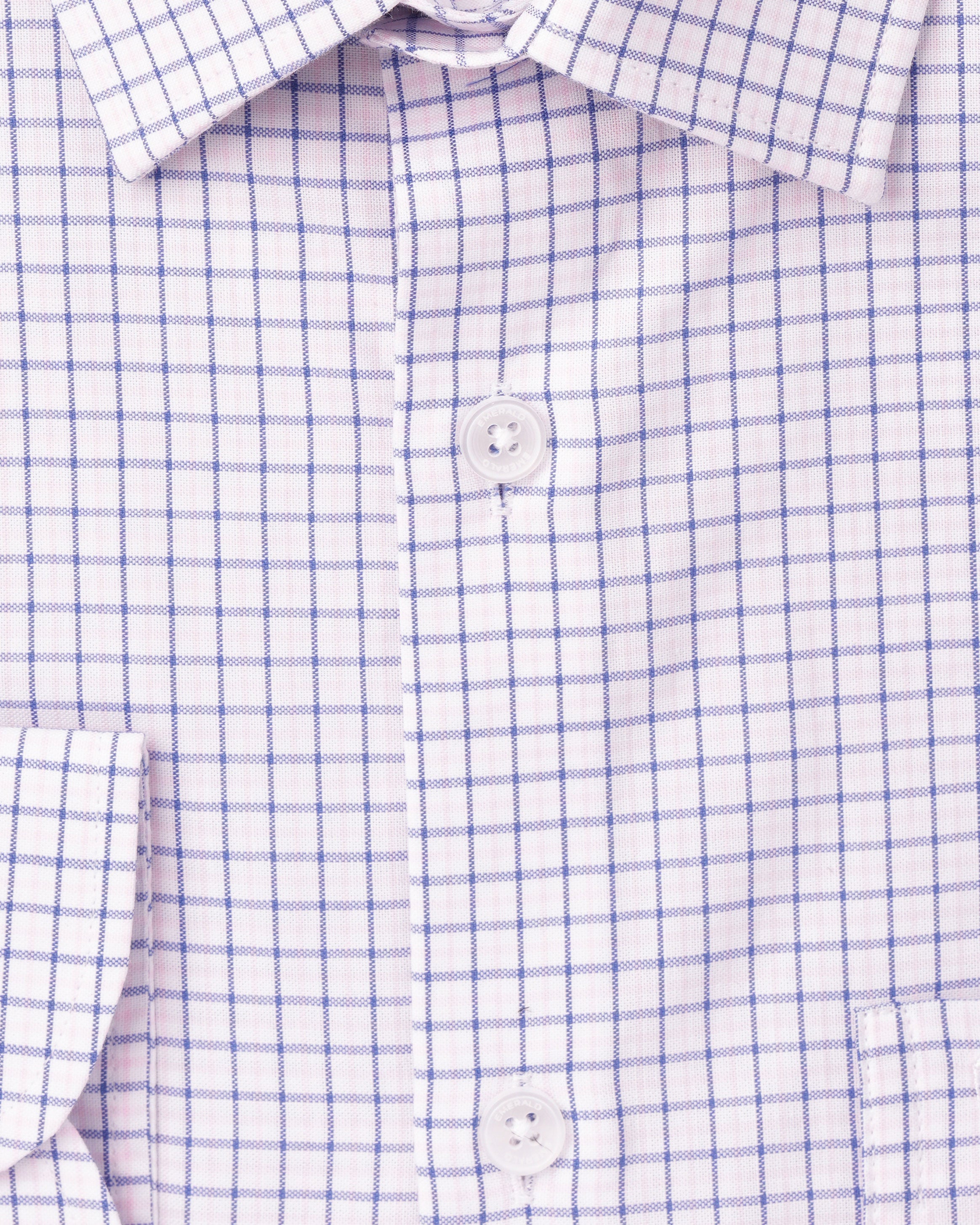 Emerald Formal Checks Regular Fit - Lilac Chiffon