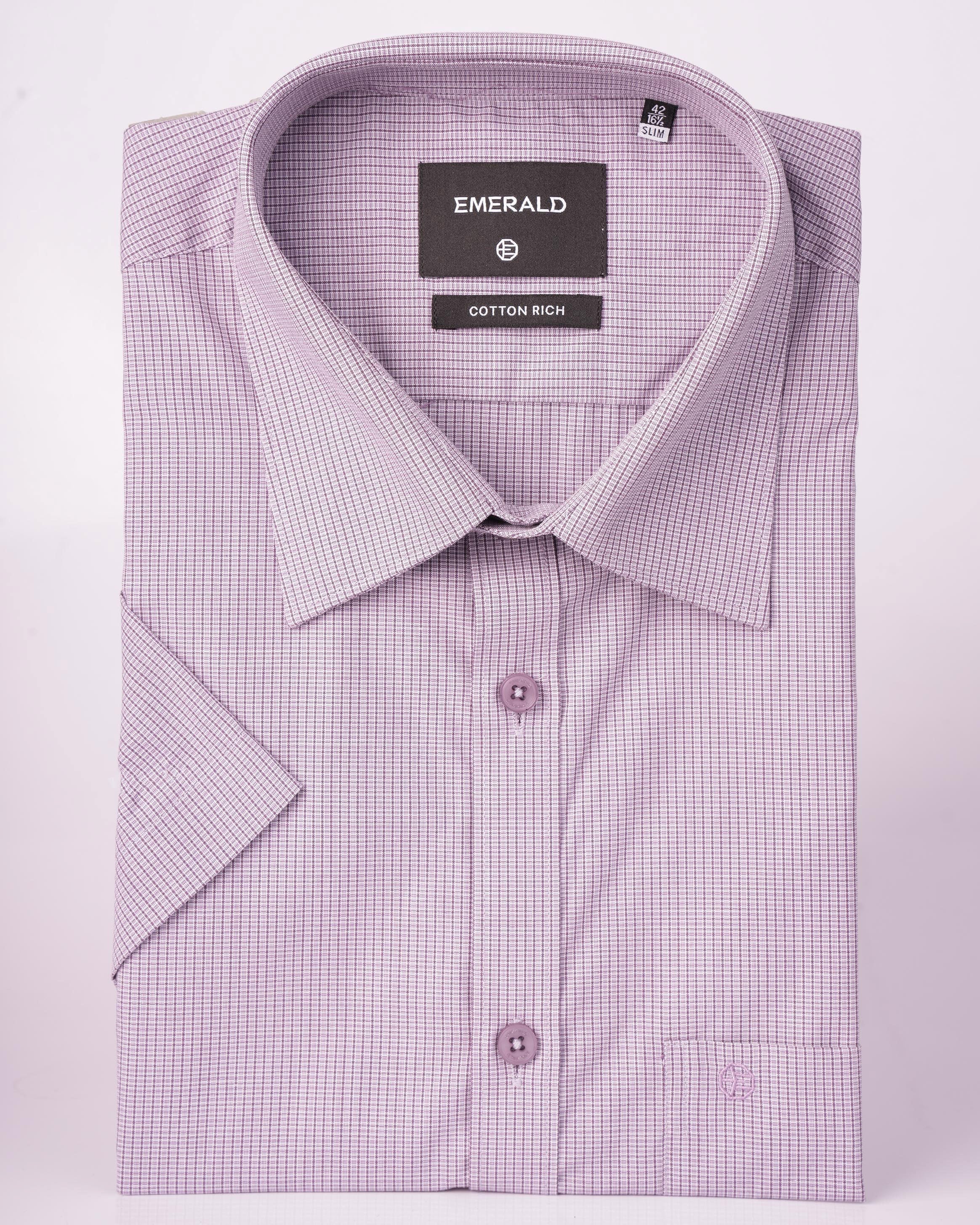 Emerald Formal Printed Slim Fit - Purple Orchid