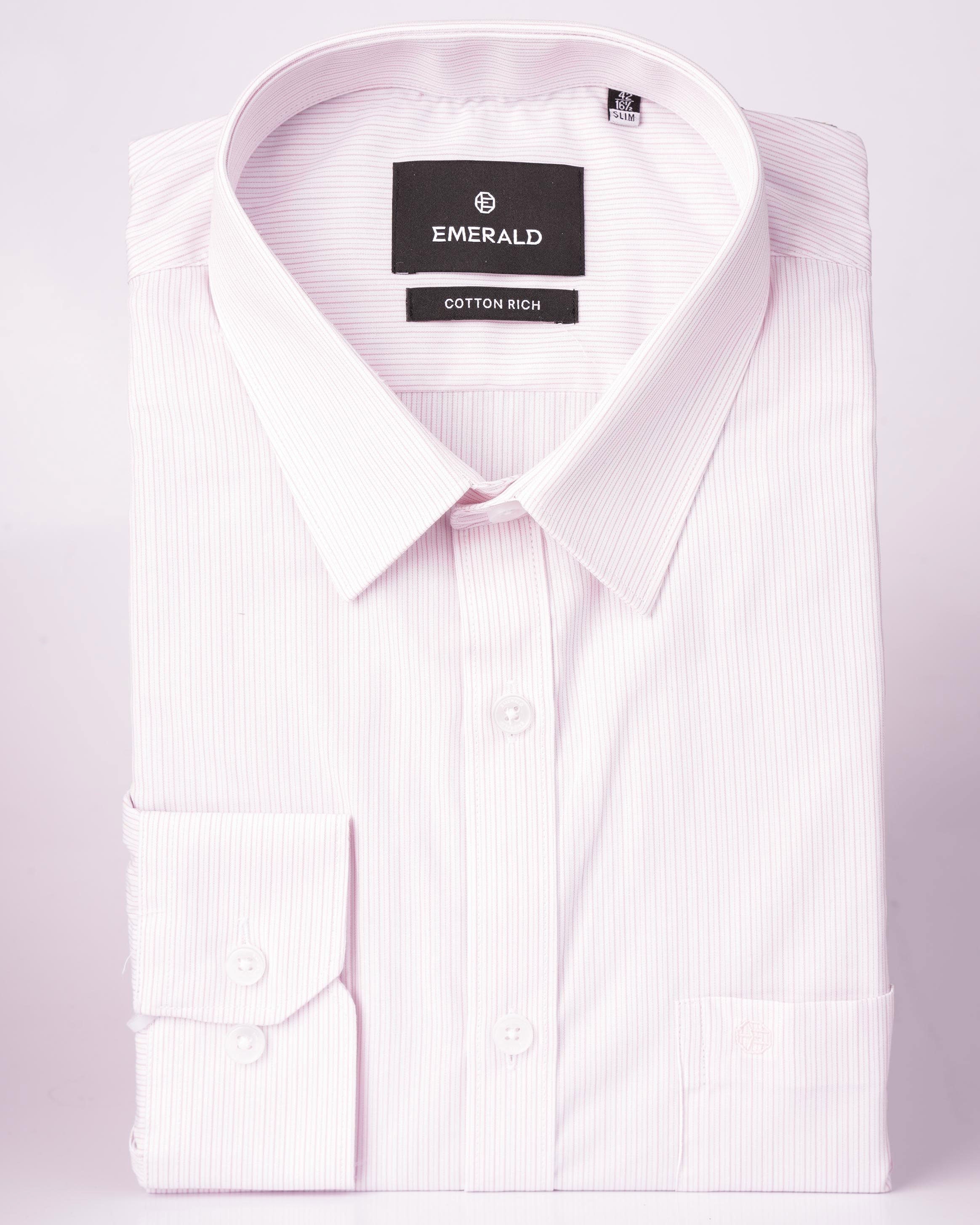 Emerald Formal Stripe Slim Fit - Frabrant Lilac