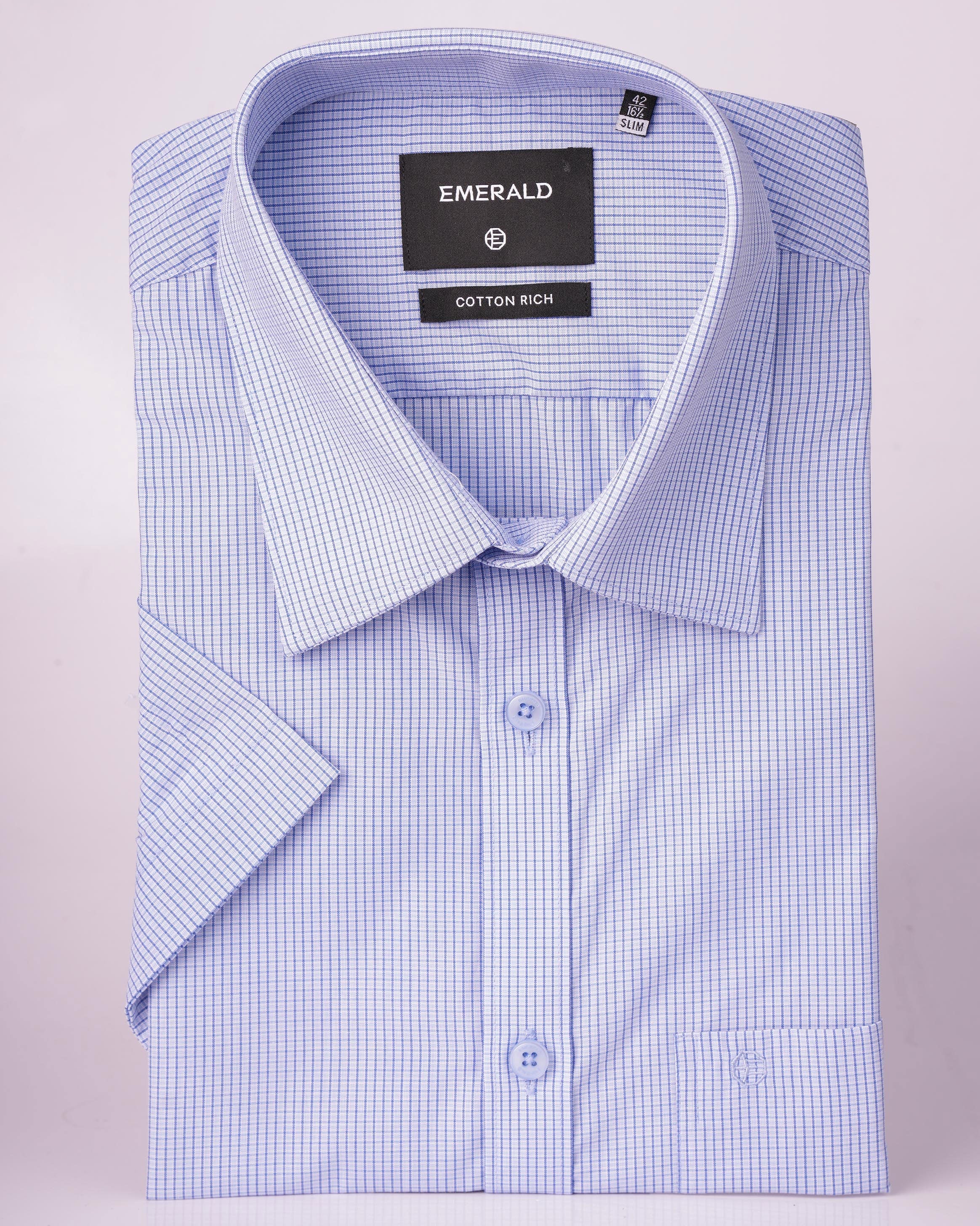 Emerald Formal Printed Slim Fit - Little Boy Blue